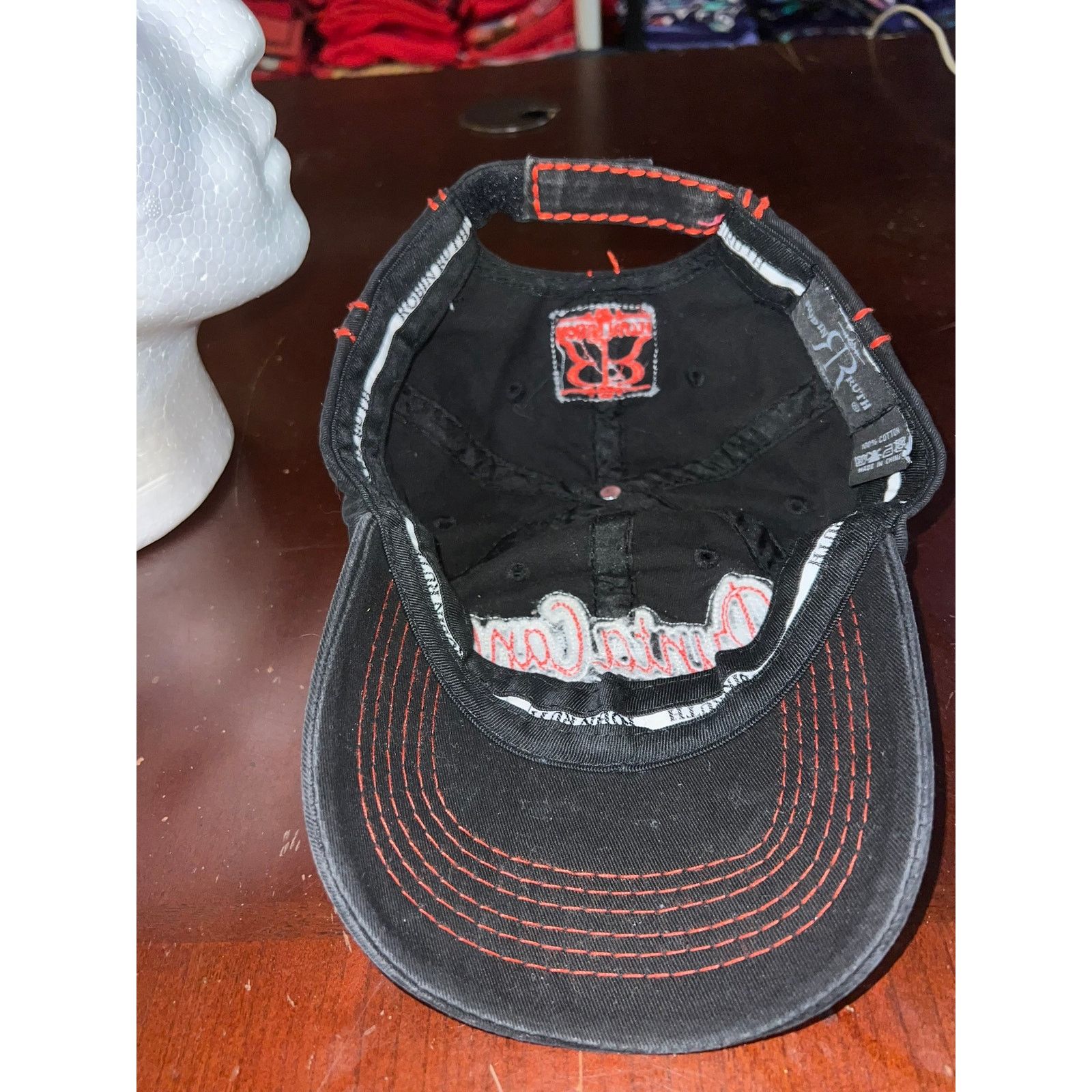 Robin Ruth Robin Ruth Hat Punta Cana Black Red Cap Headwear Size ONE SIZE - 7 Thumbnail