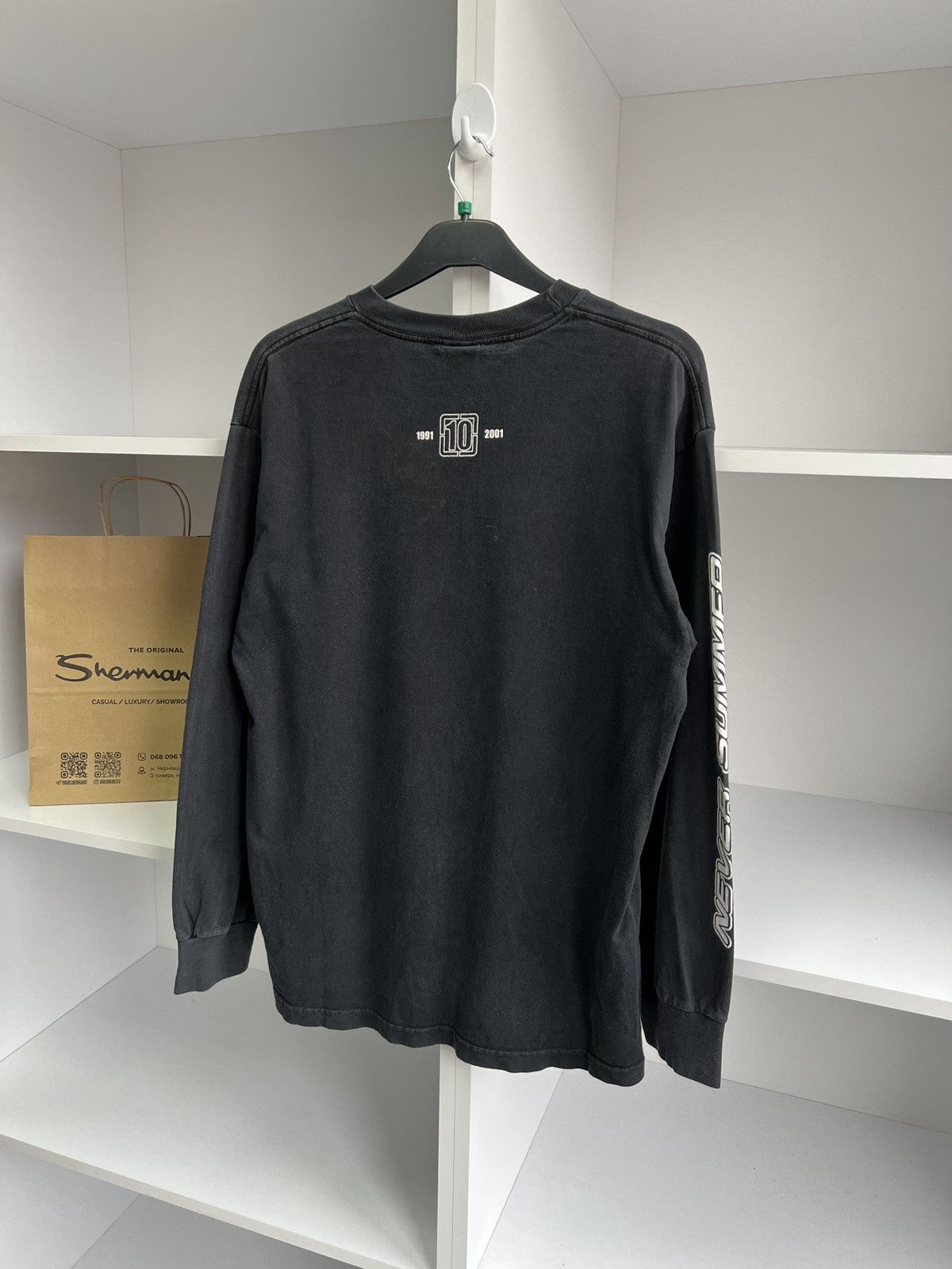 Band Tees × Vintage Vintage Never Summer Merch Long Sleeve Black Tee Size US M / EU 48-50 / 2 - 13 Thumbnail