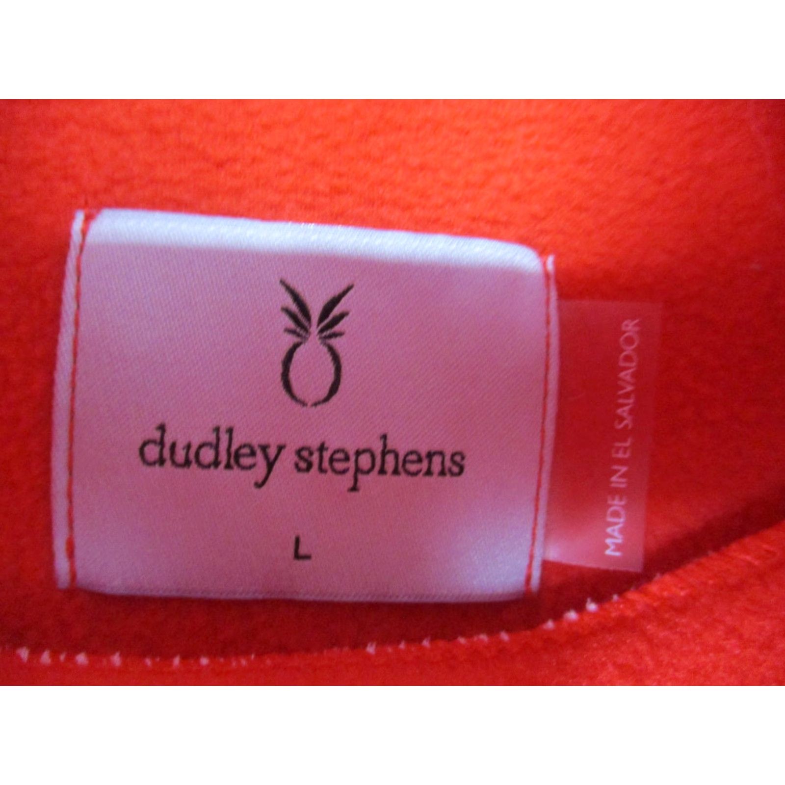 Vintage Dudley Stephens Fleece Pullover Womens Large Red Turtleneck Cowl Neck Pineapple Size L / US 10 / IT 46 - 2 Thumbnail