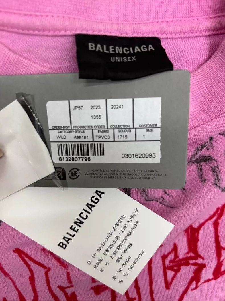 Balenciaga Balenciaga Dragon Print Long Sleeve TShirt-2506 Size US S / EU 44-46 / 1 - 5 Thumbnail