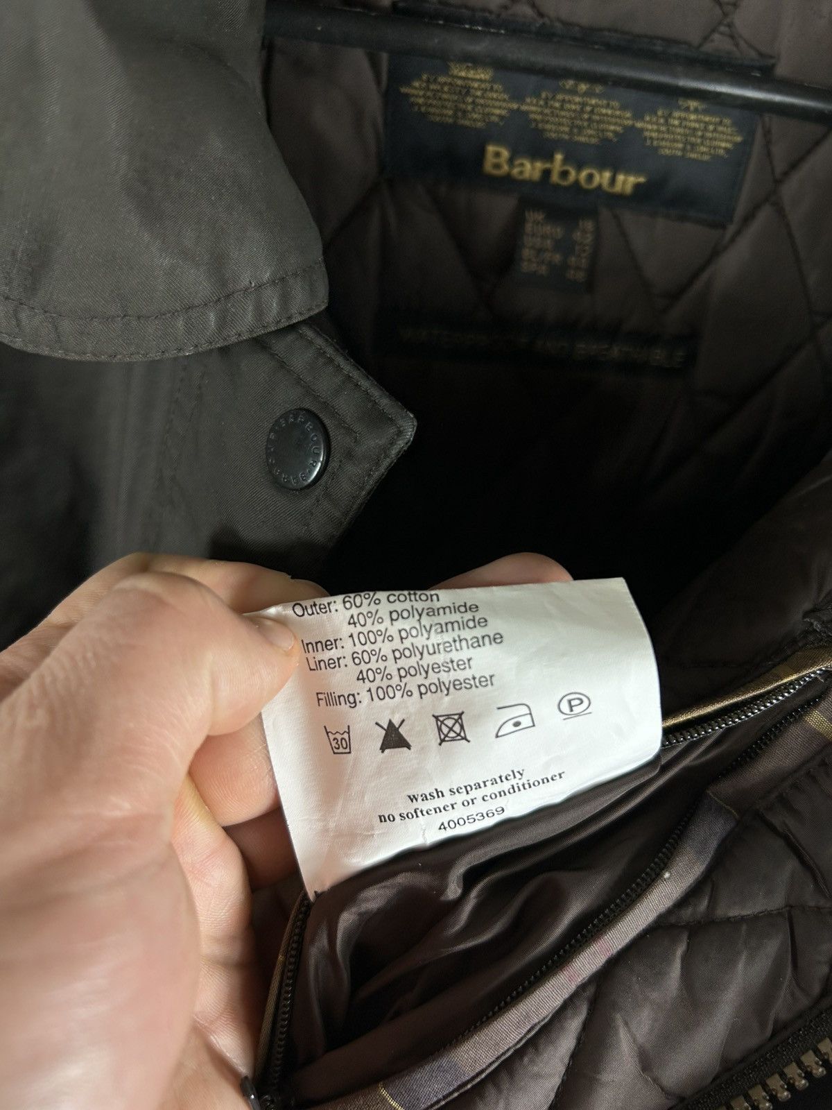Barbour Barbour Twill Belsay Women’s Brown Waterproof Long Jacket Size XL / US 12-14 / IT 48-50 - 22 Thumbnail