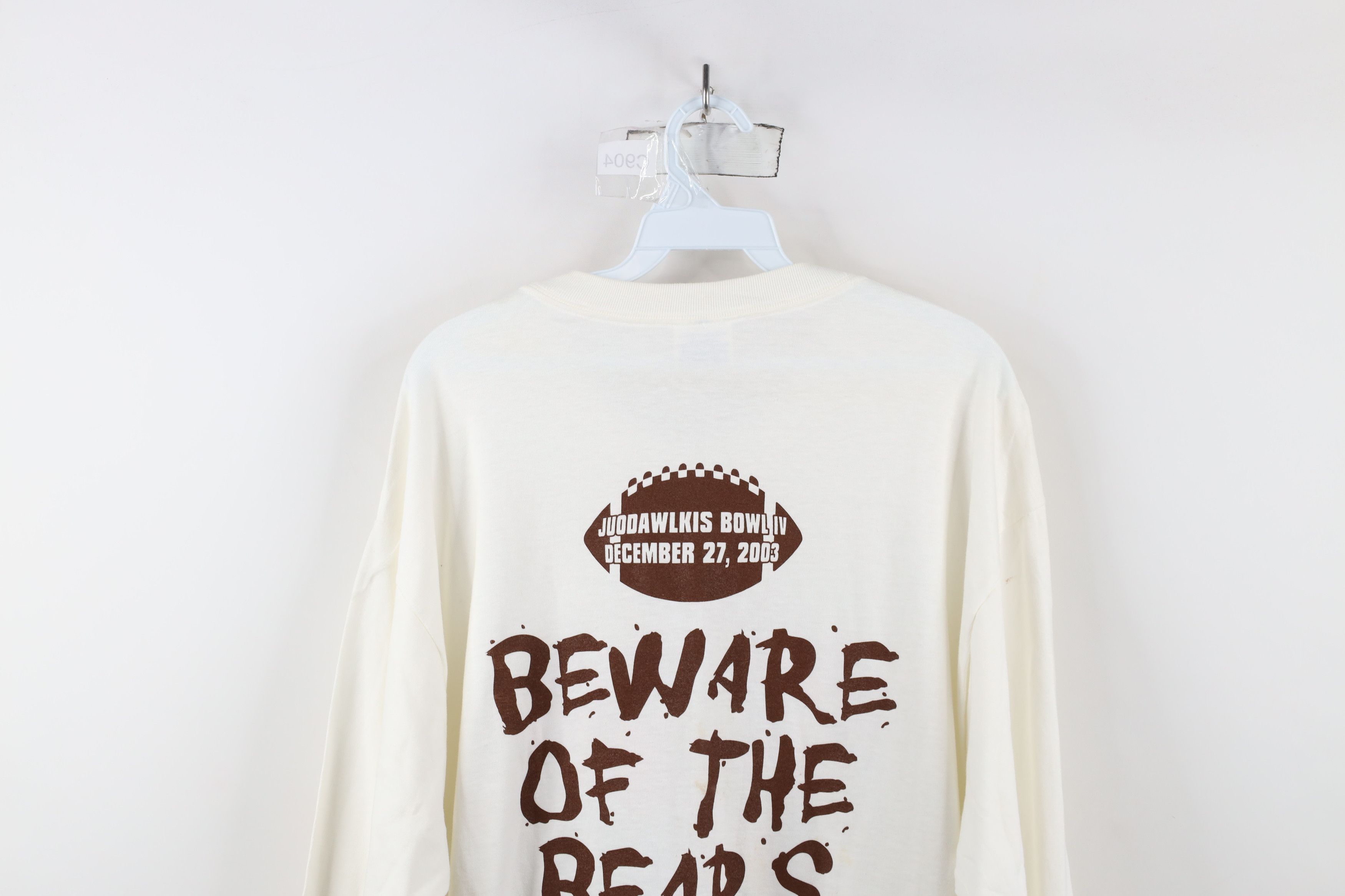 Vintage Vintage Y2K 2003 University Football Long Sleeve T-Shirt Size US L / EU 52-54 / 3 - 13 Thumbnail