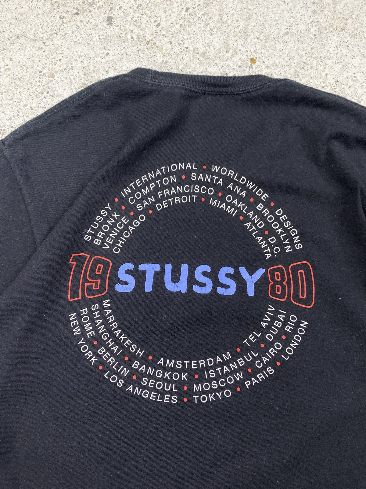 Stussy Stussy vintage T-shirt anniversary 1980 worldwide streetwear Size US M / EU 48-50 / 2 - 5 Thumbnail