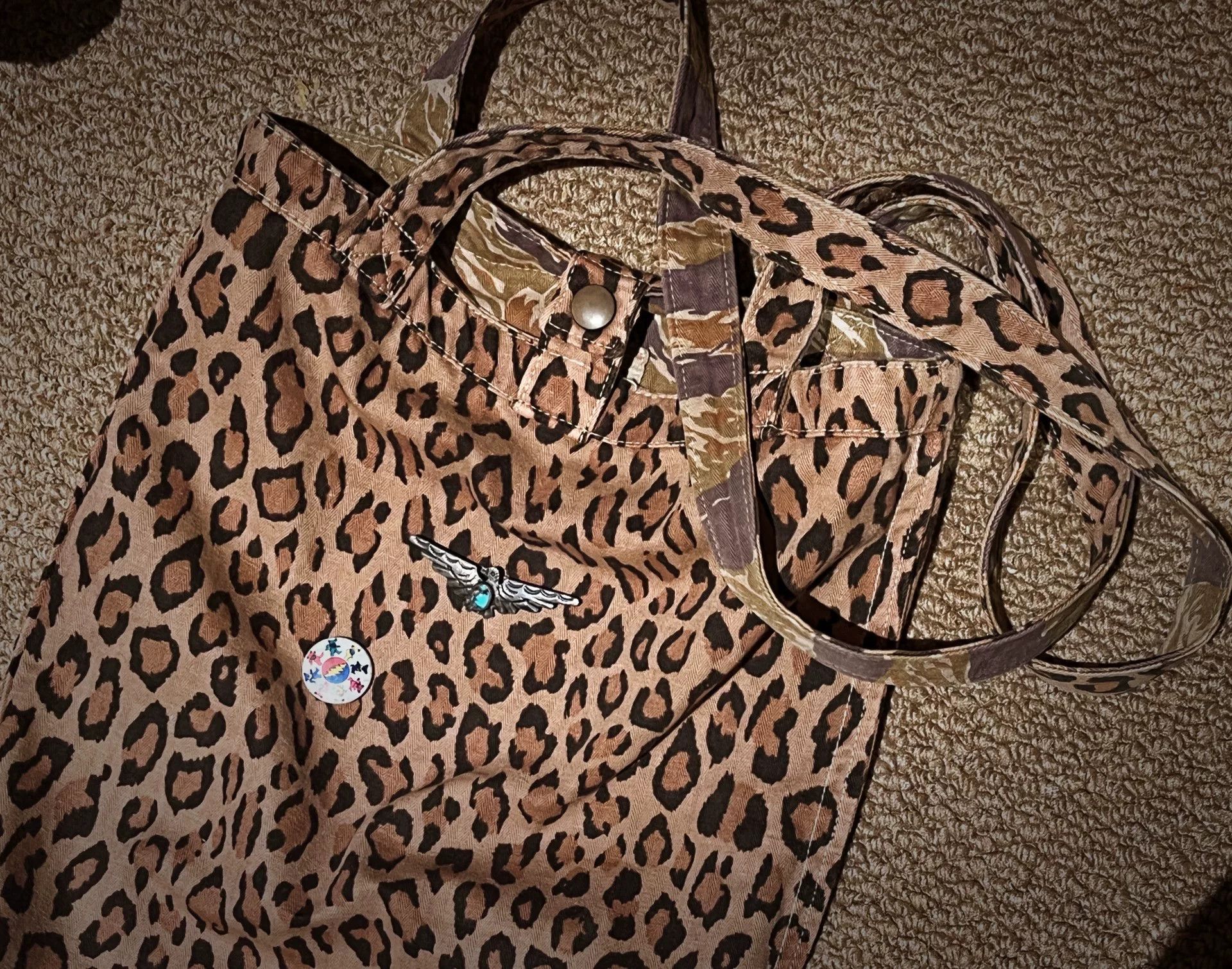 Kapital Capital Double-Sided Leopard Print Bag Size ONE SIZE - 1 Thumbnail