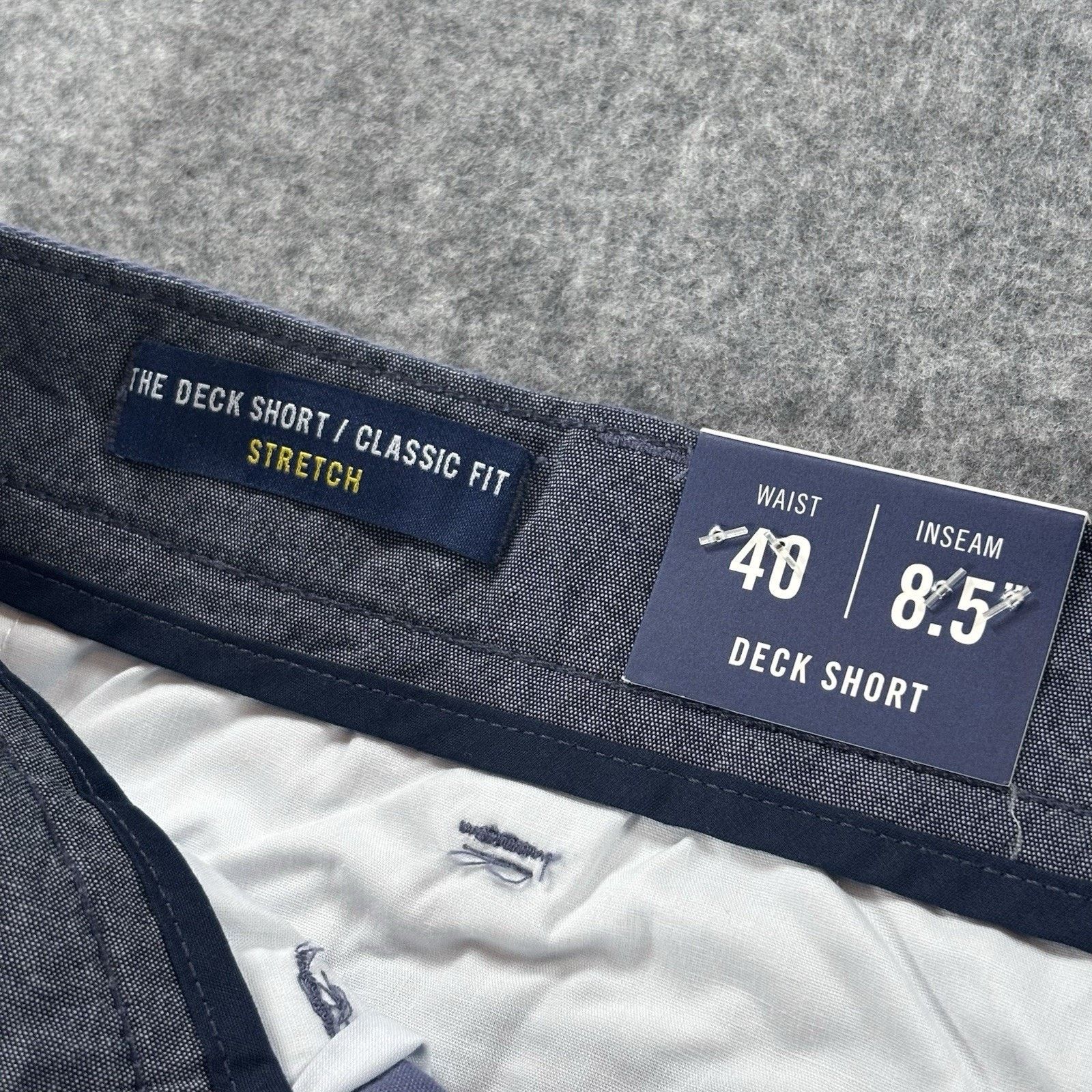 Nautica Nautica Classic Fit Deck Shorts Blue Indigo Mens 40x8 NWT Size US 40 / EU 56 - 4 Thumbnail