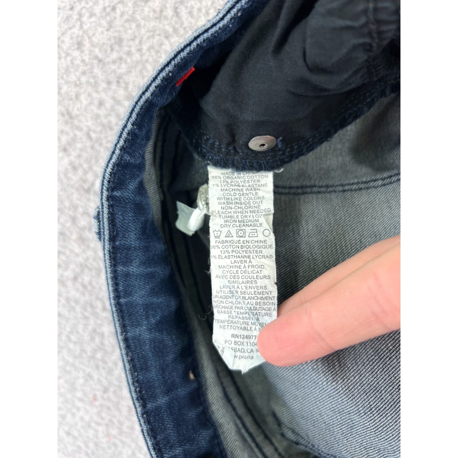 Prana prAna Jeans Women 6 Blue Denim Skinny Low Rise Cotton Blend Zip Fly 26x30 Size 28" / US 6 / IT 42 - 7 Thumbnail