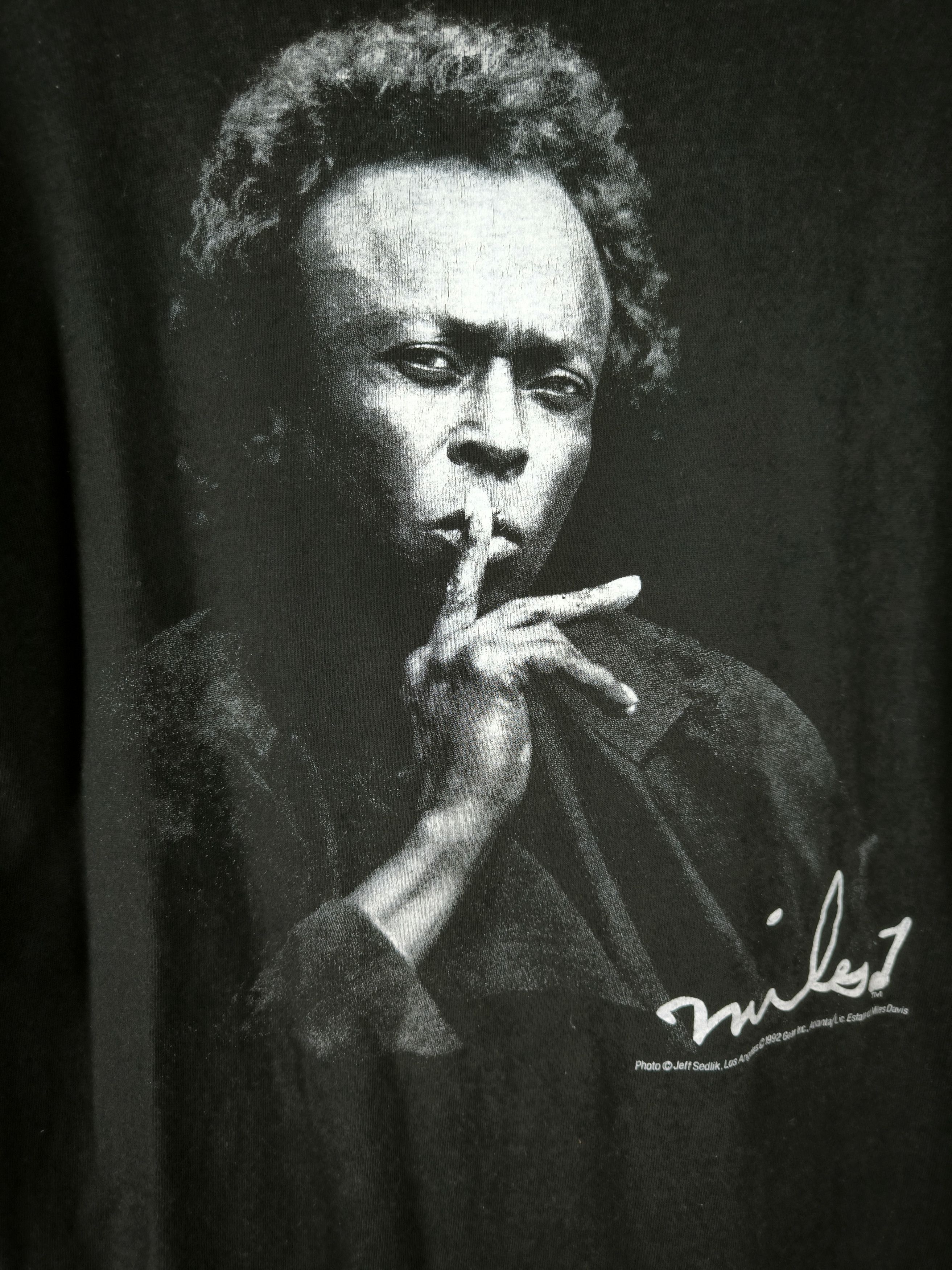 Band Tees 90s Miles Davis Jazz Size US L / EU 52-54 / 3 - 8 Thumbnail