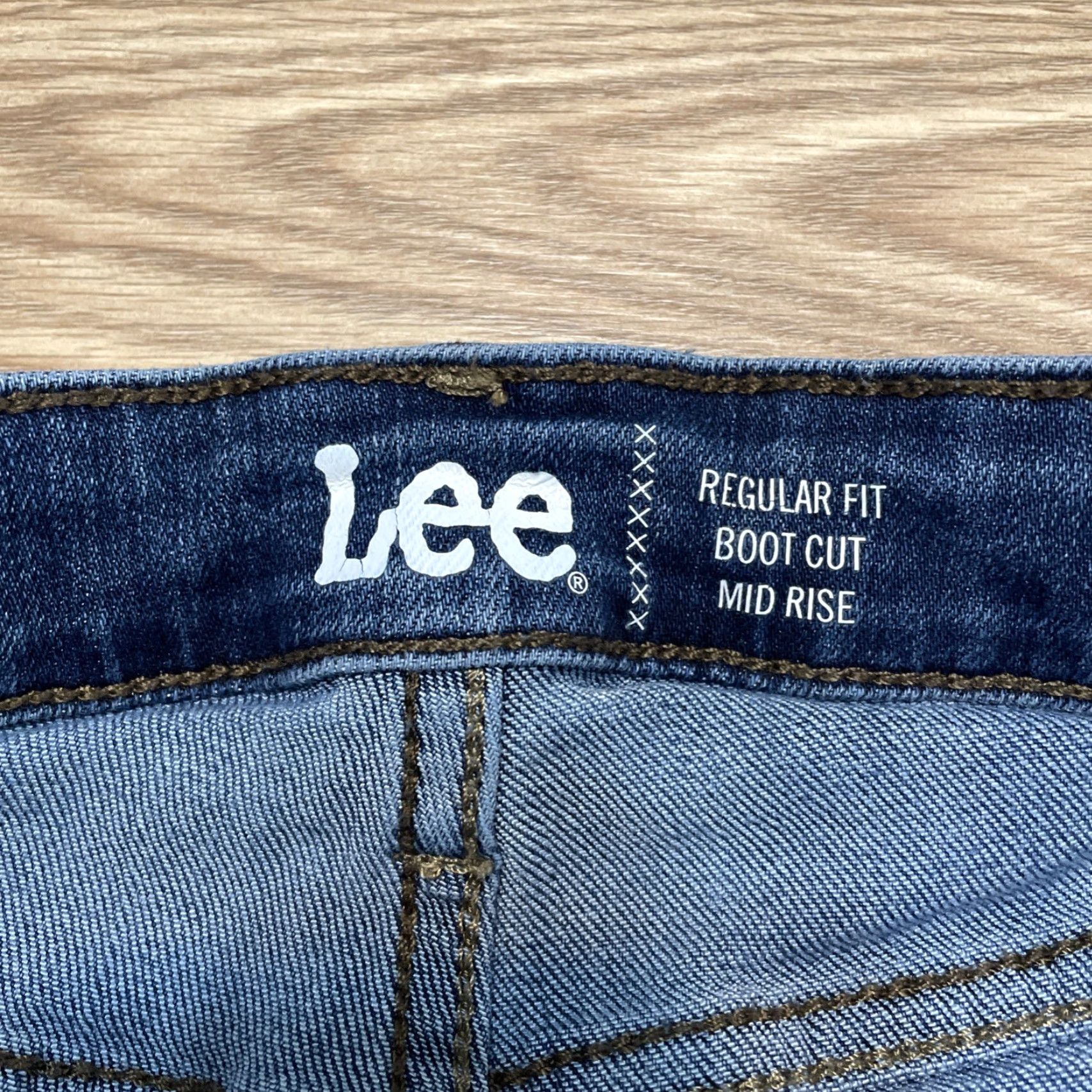 Lee VINTAGE Lee Women's Jeans Bootcut Mid Rise 8P Blue Denim Cotton Blend 80s, 90s, Casual Fits Size 30" / US 8 / IT 44 - 2 Thumbnail