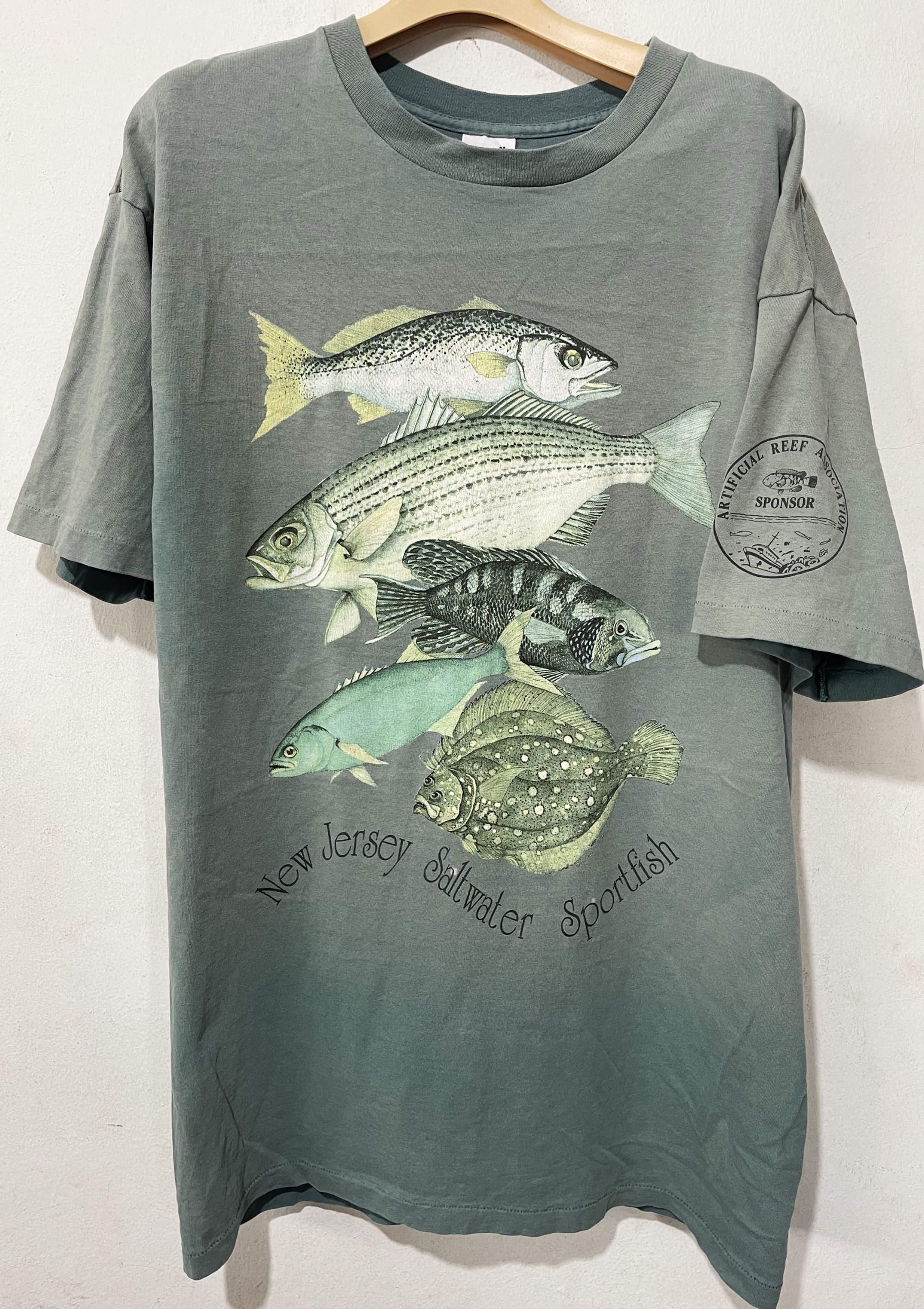 Vintage Vintage 90s Saltwater Sportfishing Shirt Size US XL / EU 56 / 4 - 1 Thumbnail