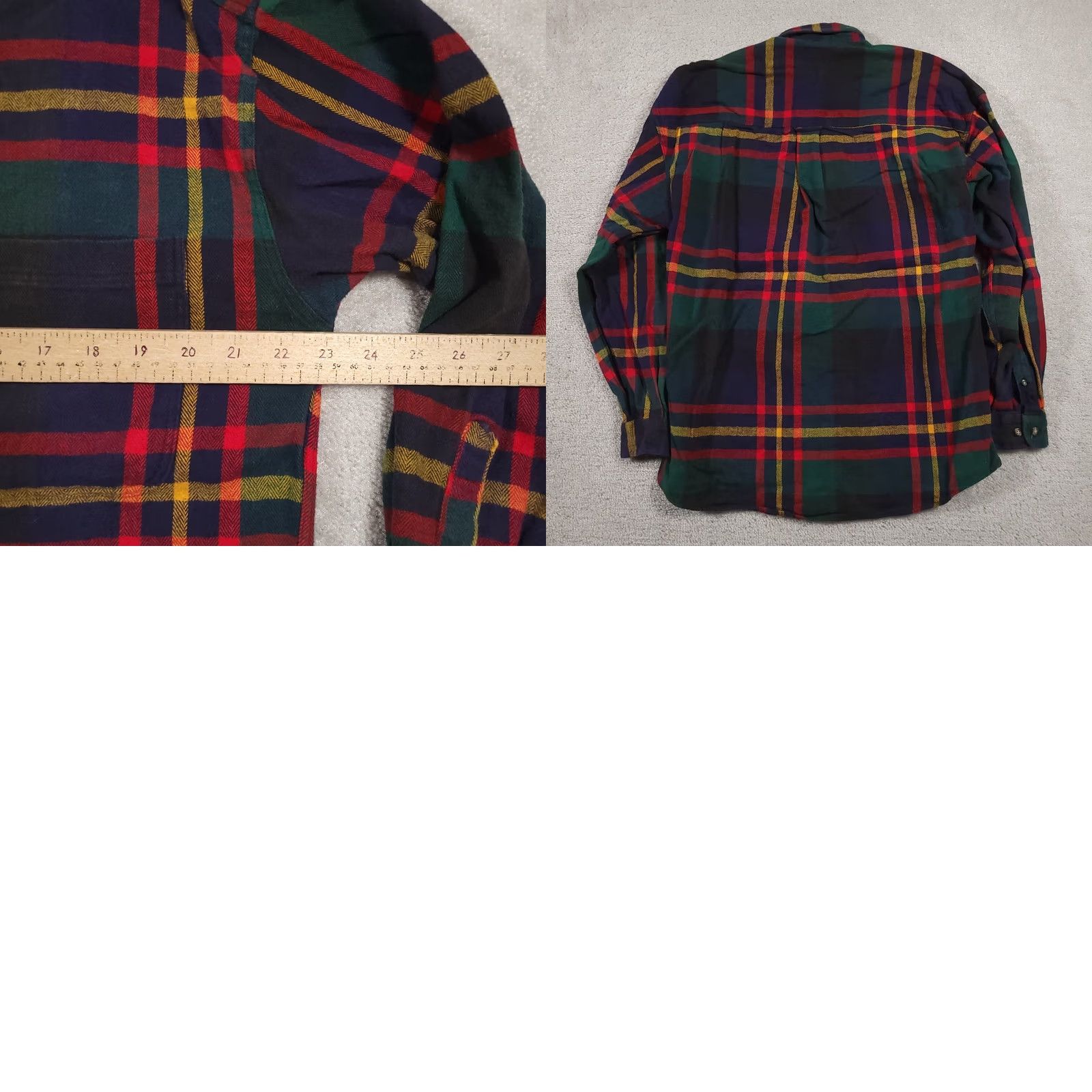 Vintage VINTAGE Structure Shirt Mens Medium Plaid Flannel Button Down 90s Size US M / EU 48-50 / 2 - 9 Thumbnail
