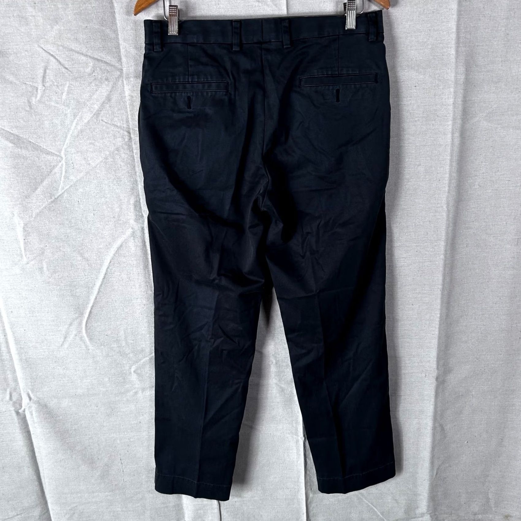 Brooks Brothers Brooks Brothers Advantage Chino Stretch Clark Fit Navy Blue Pants 33x30 Mens Regular Straight, 33, Navy, Chino, Brown? Size US 33 - 3 Thumbnail