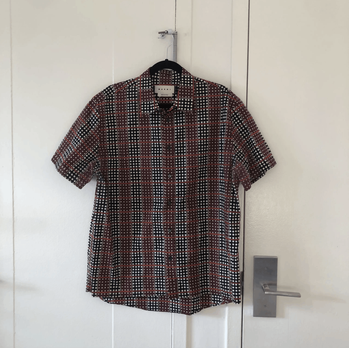 Marni Abstract Pattern Short Sleeve Button Up