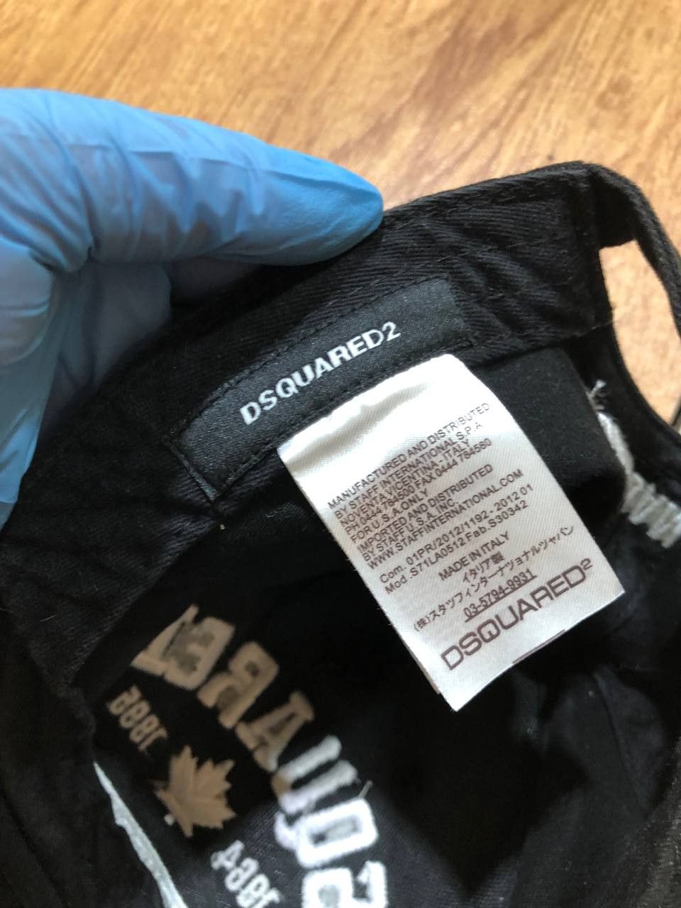 Dsquared2 Baseball Cap Hat Black DSQUARED Size ONE SIZE - 2 Thumbnail