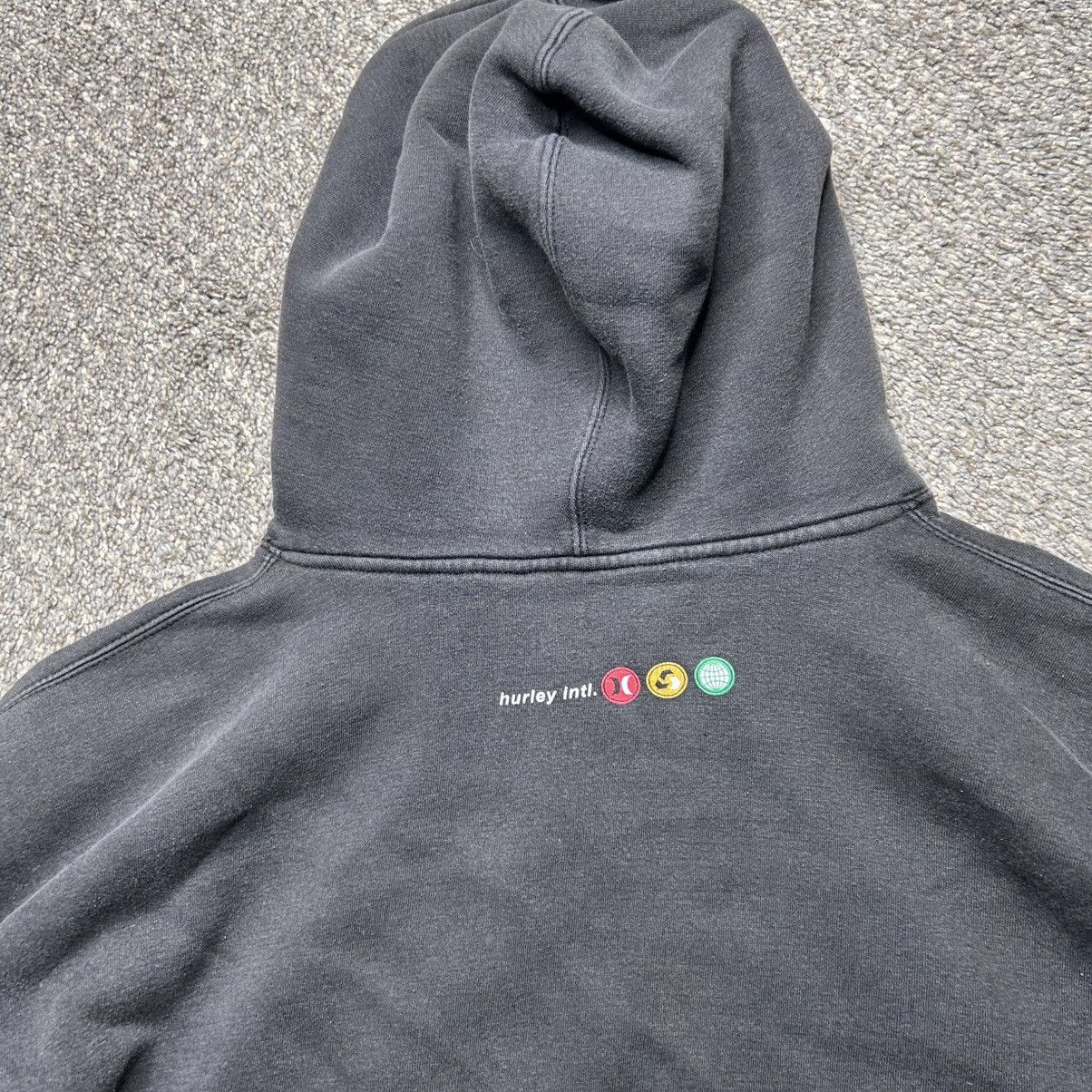 Hurley × Vintage Y2K Hurley international faded black hoodie Size US L / EU 52-54 / 3 - 5 Thumbnail
