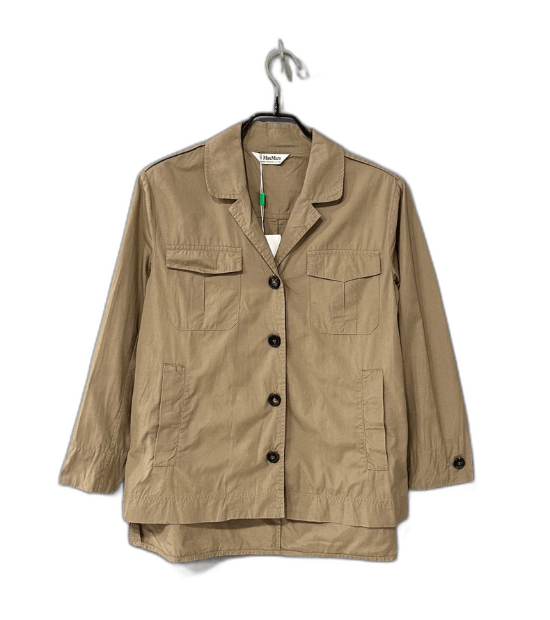 Max Mara Beige MaxMara Shirt with Pockets Size S / US 4 / IT 40 - 1 Thumbnail