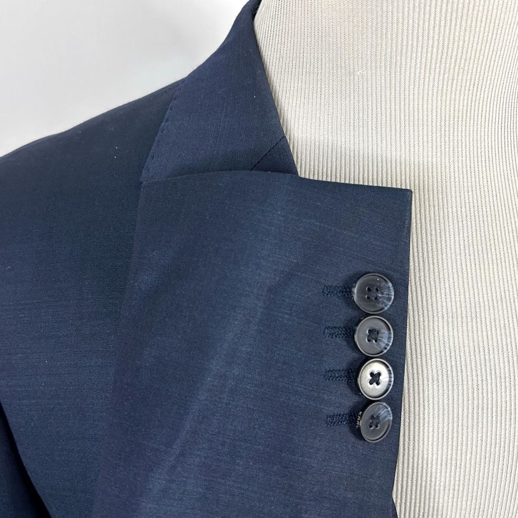 Karl Lagerfeld Karl Lagerfeld Paris Sport Coat Blue 44R Wool Blend Two-Button Notch Lapel Vented Regular Mens Size US XS / EU 42 / 0 - 5 Thumbnail