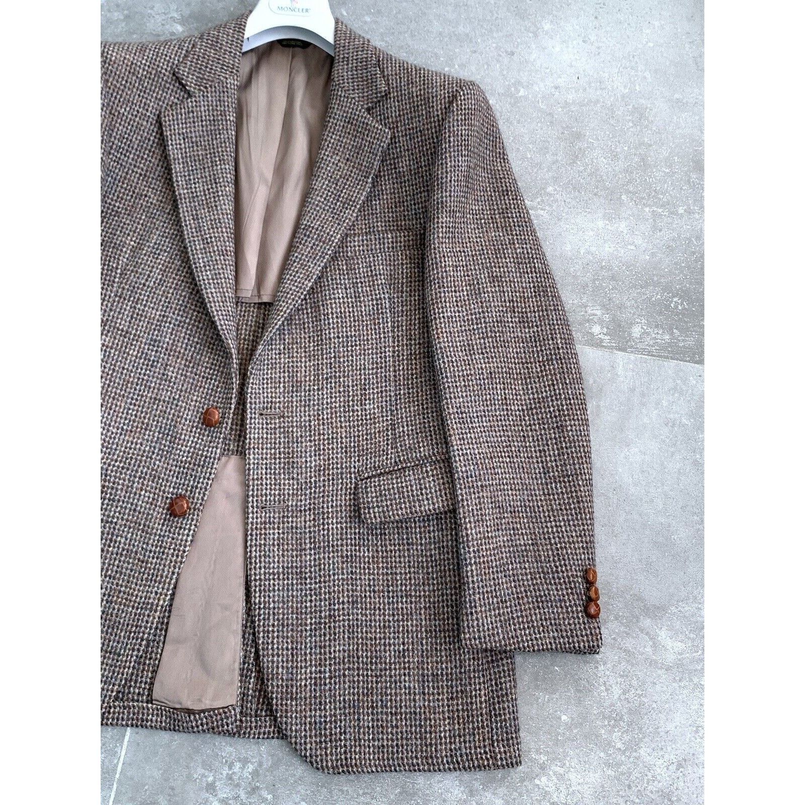 Harris Tweed × Vintage Men's HARRIS TWEED MADE IN USA Sport Blazer Jacket EU 48 M Size 48R - 8 Thumbnail