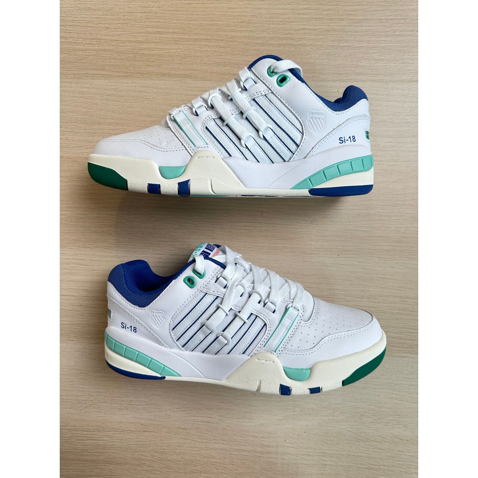 K-Swiss K-SWISS Si-18 International White Sneaker Size 7.5M - NEW Size US 7.5 / EU 40-41 - 3 Thumbnail