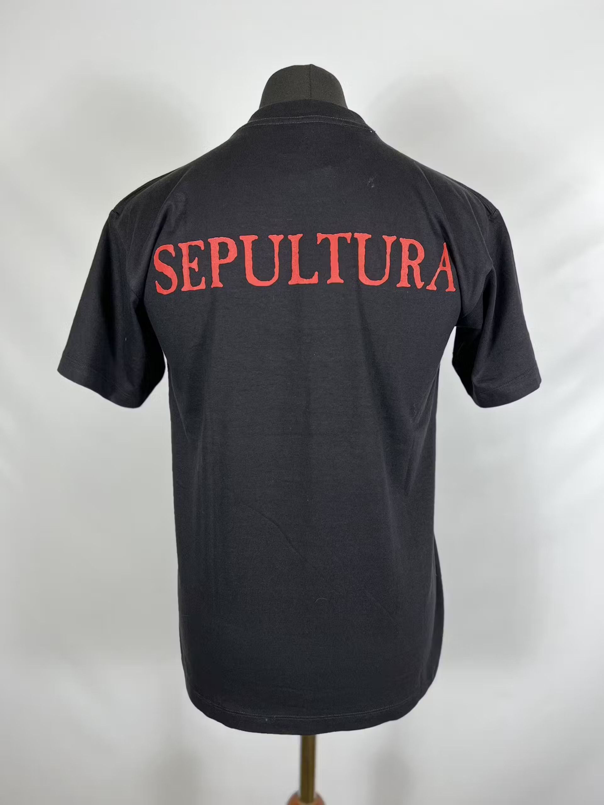 Band Tees × Vintage Vintage Sepultura merchandise rock T-shirt Size US M / EU 48-50 / 2 - 4 Thumbnail