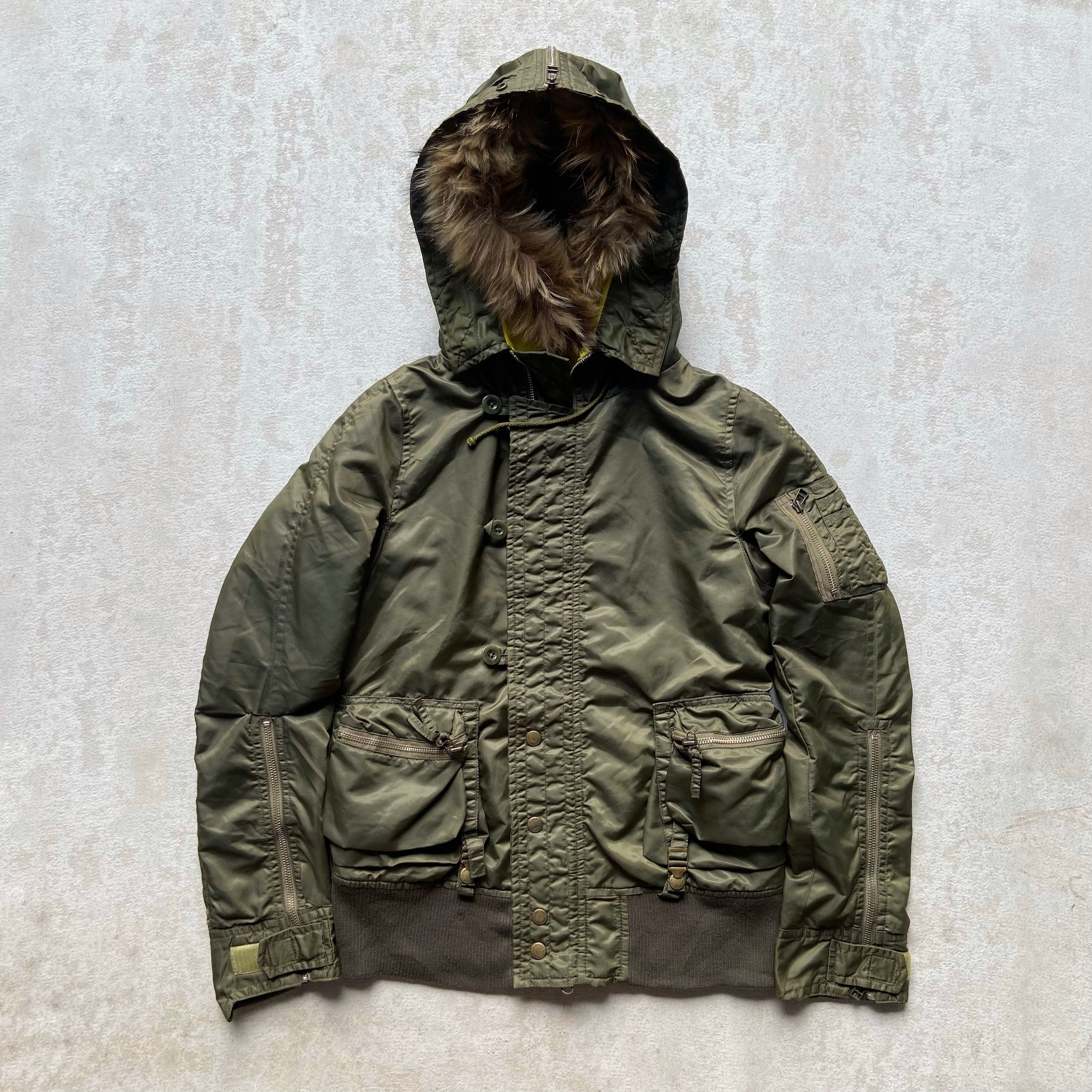 Le Grande Bleu (L.G.B.) Jungle Cat Raccoon Fur Jacket Ifsixwasnine lgb style Size US M / EU 48-50 / 2 - 2 Thumbnail