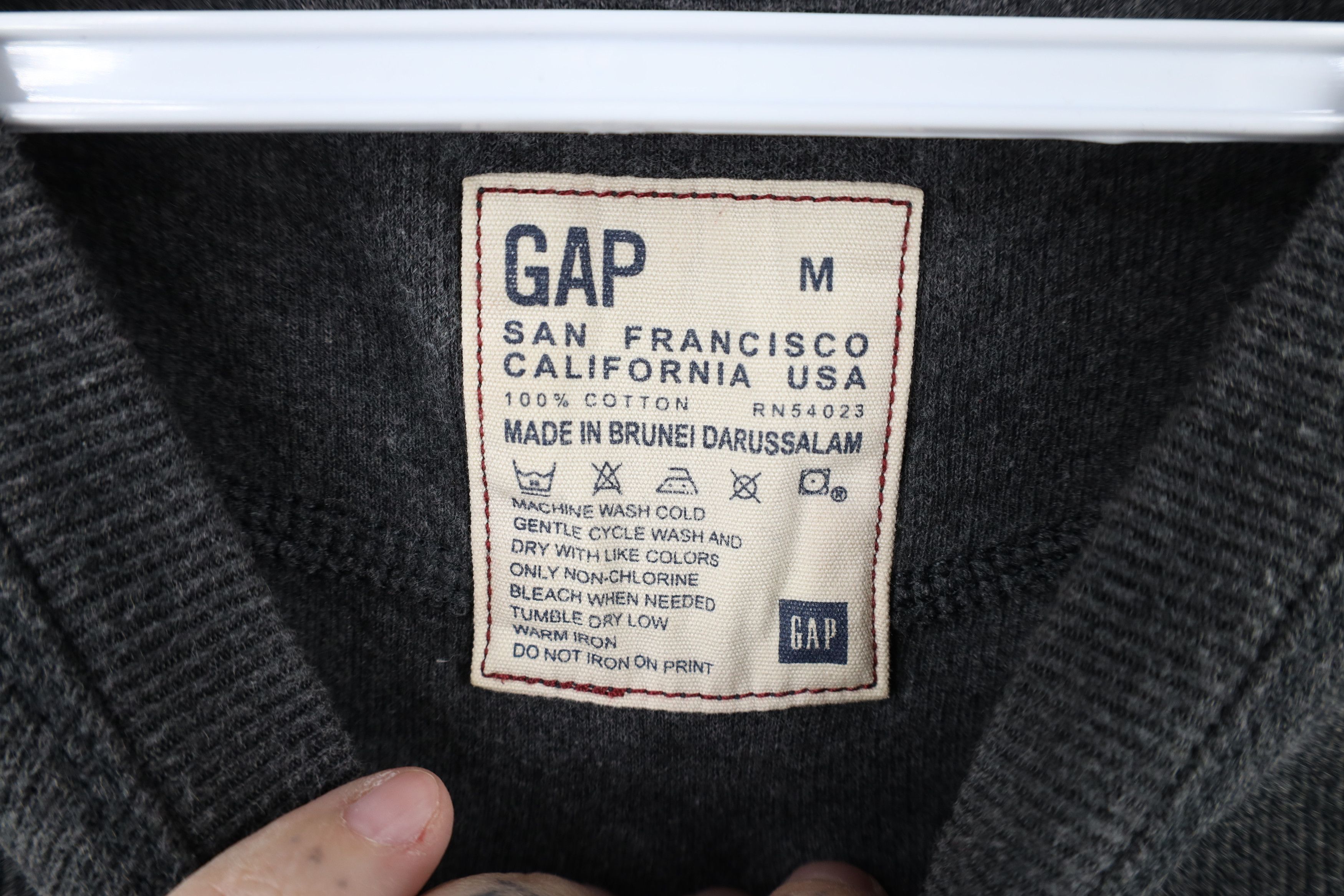 Gap × Vintage Vintage 90s Y2K Gap Ribbed Knit Long Sleeve T-Shirt Gray Size US M / EU 48-50 / 2 - 8 Thumbnail