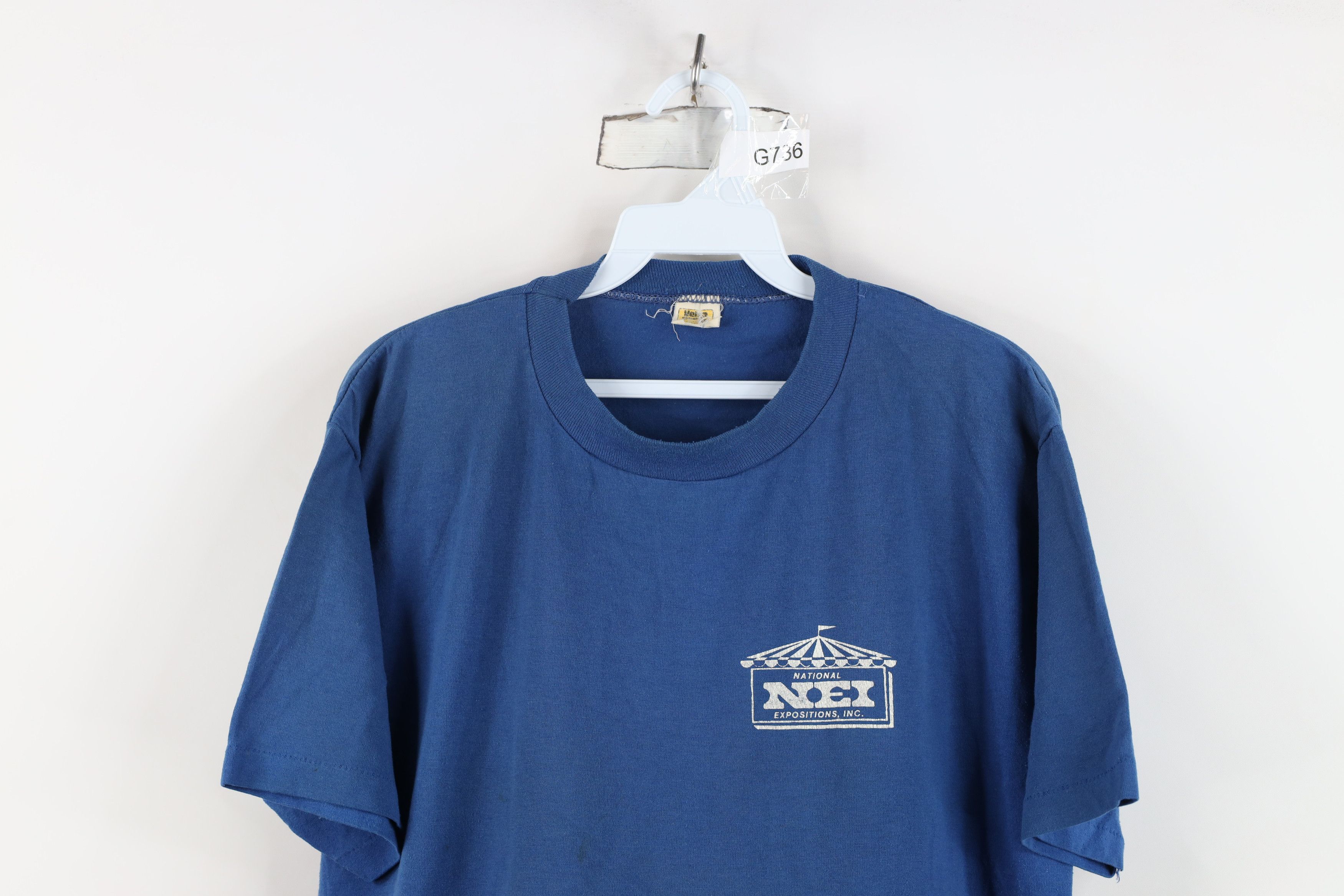 Vintage Vintage 70s Expositions Inc NEI Short Sleeve T-Shirt USA Size US L / EU 52-54 / 3 - 2 Thumbnail