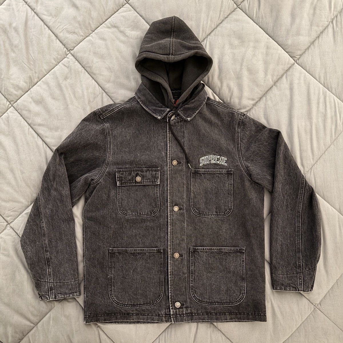 Supreme Supreme Denim Work Jacket (black) Size US M / EU 48-50 / 2 - 1 Thumbnail