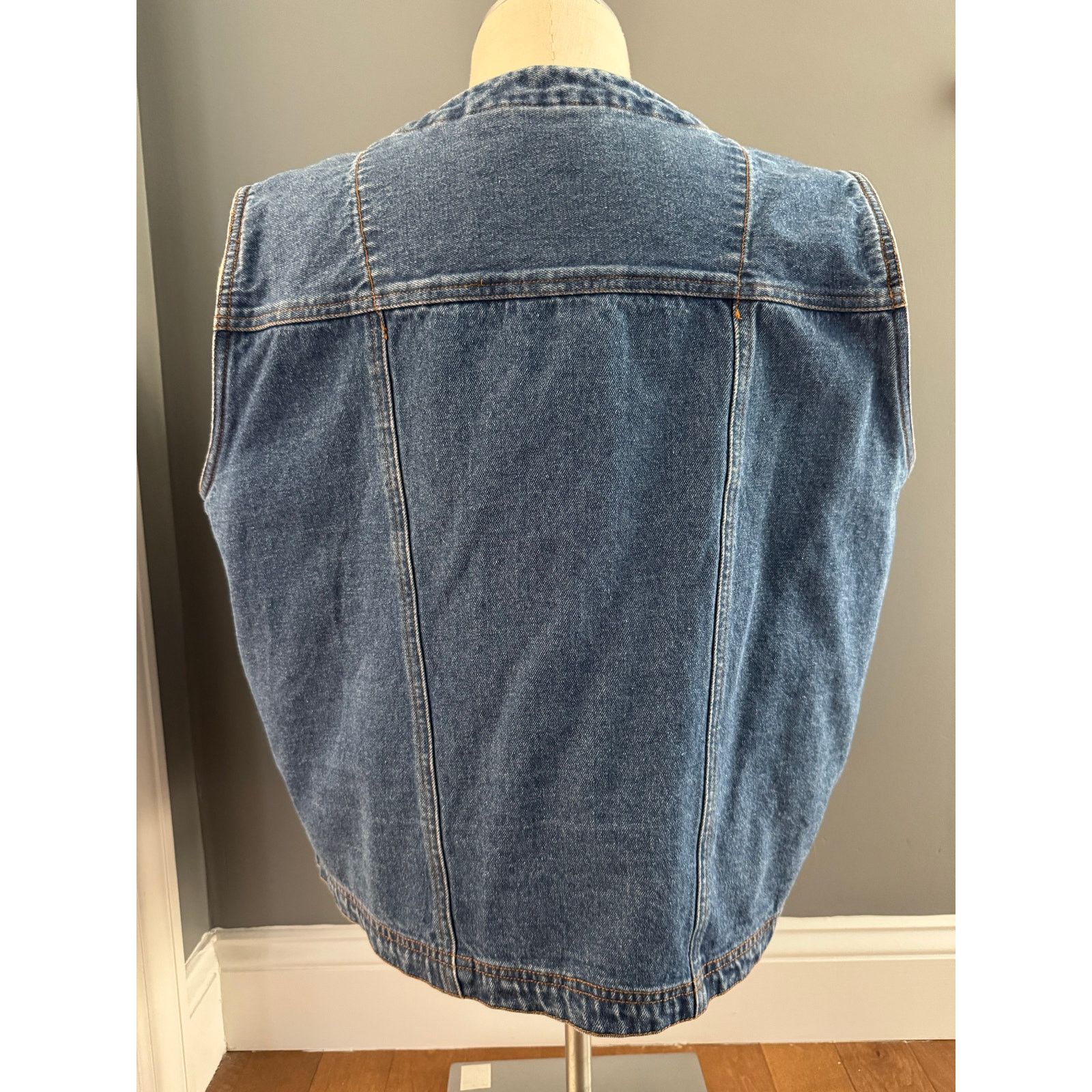 Vintage Vintage Bill Bass jean blue denim vest 1X Size XL / US 12-14 / IT 48-50 - 15 Thumbnail