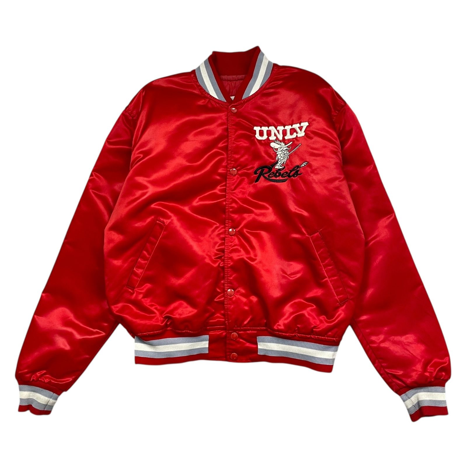 NCAA VTG 90s UNLV REBELS STARTER SATIN BOMBER JACKET MADE IN USA Size US L / EU 52-54 / 3 - 2 Thumbnail
