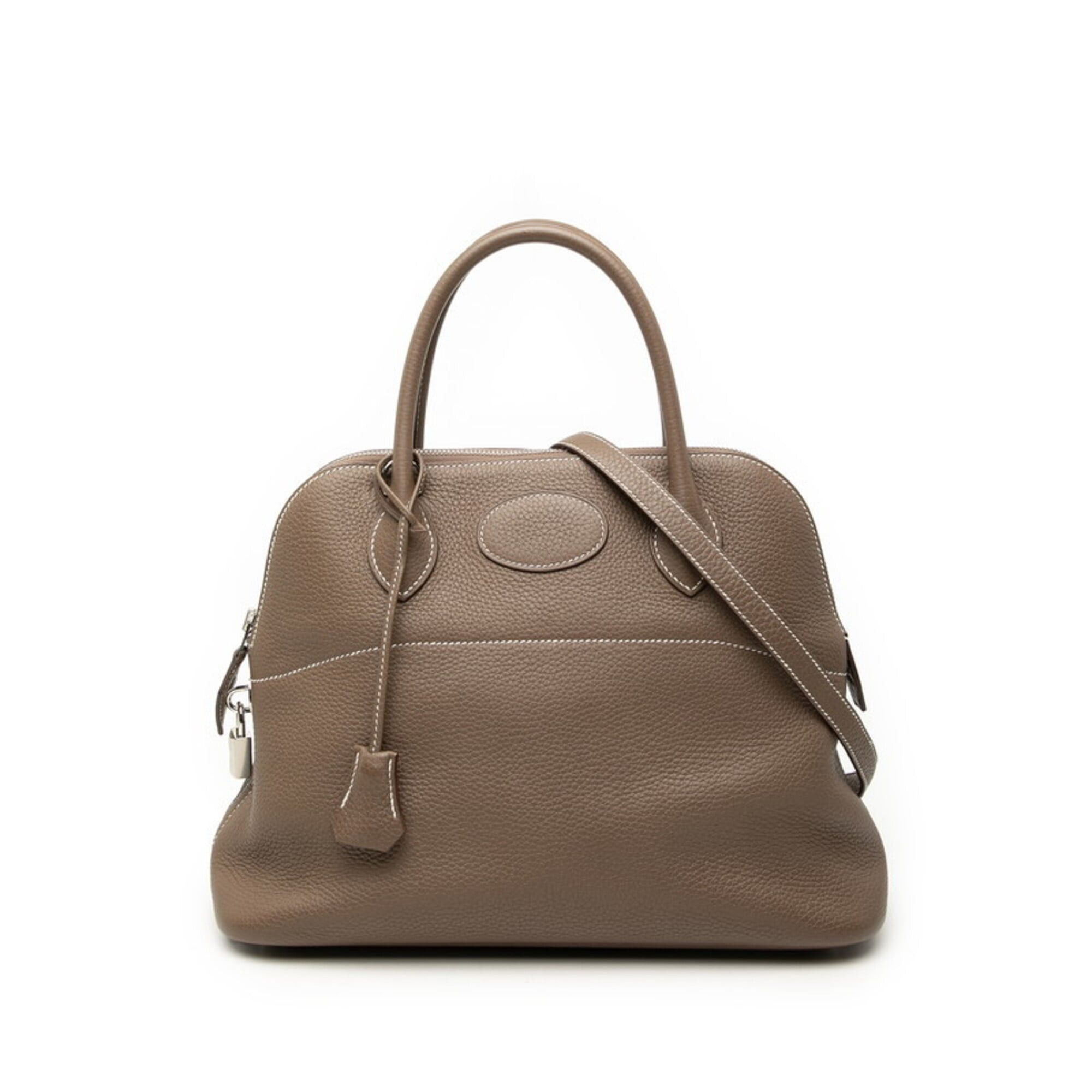 Hermes Hermes Bolide 31 Handbag Shoulder Bag 2-Way Etoupe Brown Silver Hardware Taurillon Clemence Leather Women's HERMES Size ONE SIZE - 1 Thumbnail