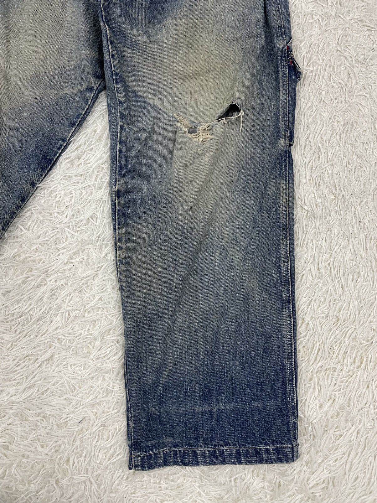 Japanese Brand Piko Hawaiian Carpenter Cargo Jeans Pant Size US 32 / EU 48 - 3 Thumbnail