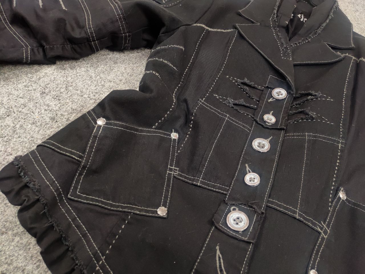 Japanese Brand Vtg R867 Japan if six was nine Style Asymmetrical Jacket Size M / US 6-8 / IT 42-44 - 14 Thumbnail
