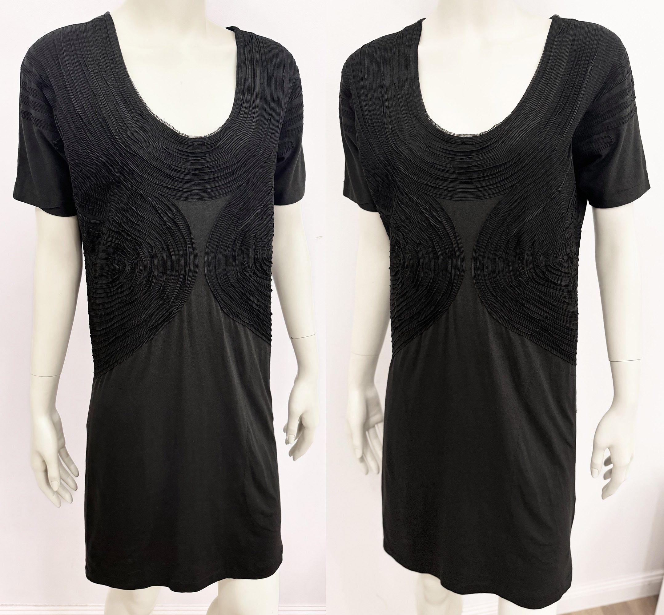 Diesel Black Gold Diesel cotton modal mini dress in black size M Size M / US 6-8 / IT 42-44 - 3 Thumbnail