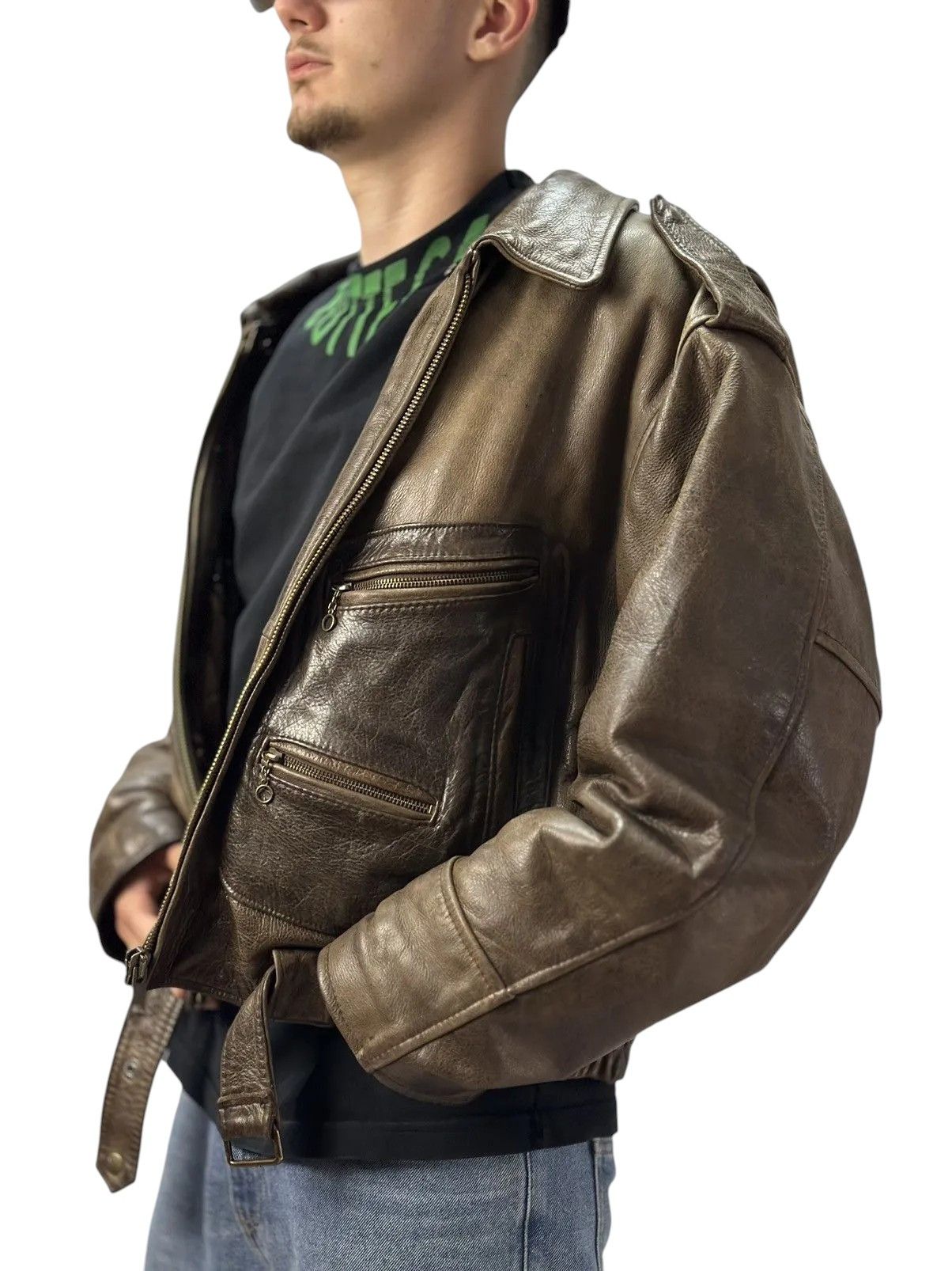 Red Wing Vintage Redskins B-32 Leather Jacket Rick Owens Style Size US XL / EU 56 / 4 - 6 Thumbnail