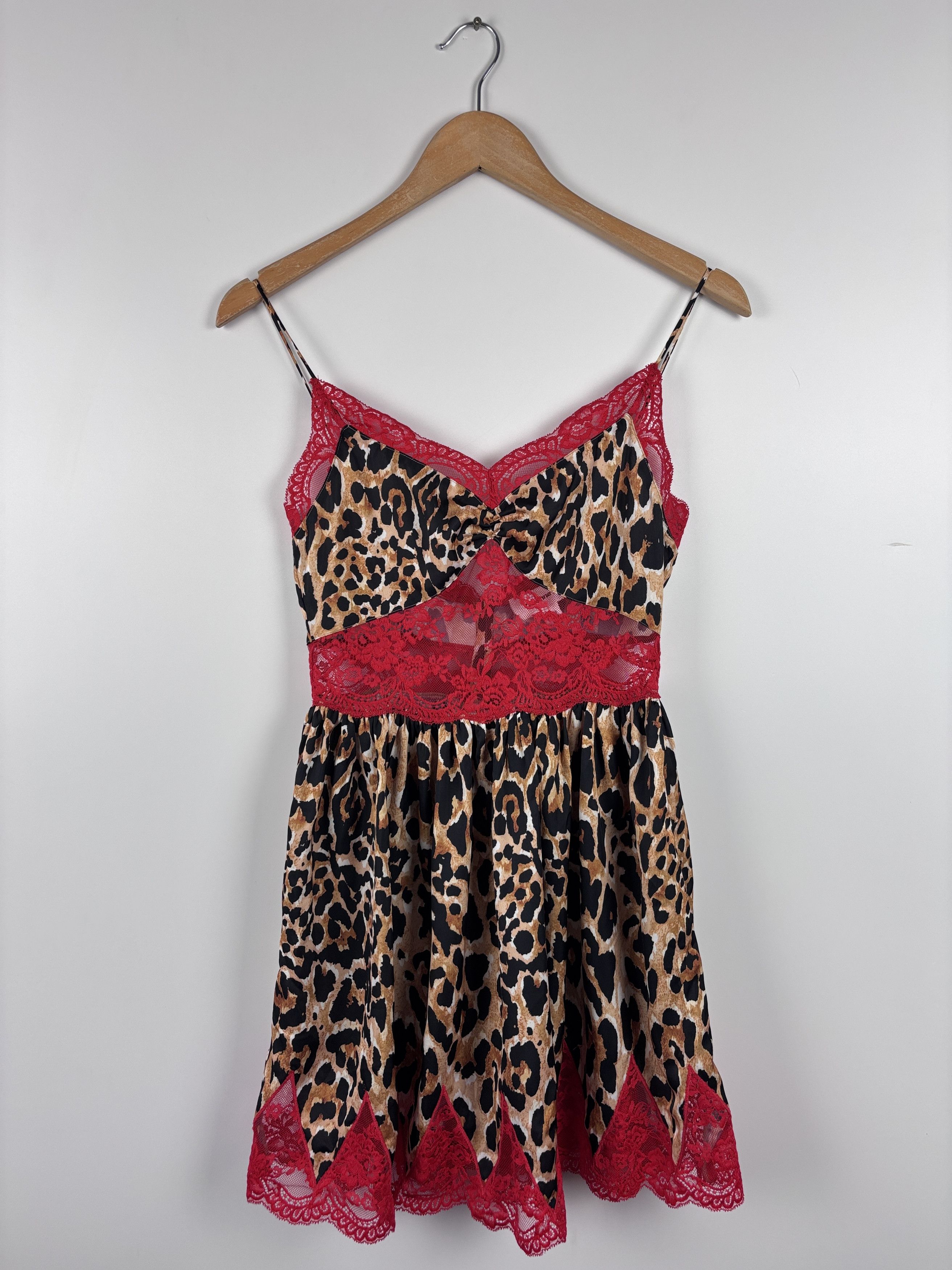 Paco Rabanne x H&M Leopard Mini Lace Dress Multicolor XS