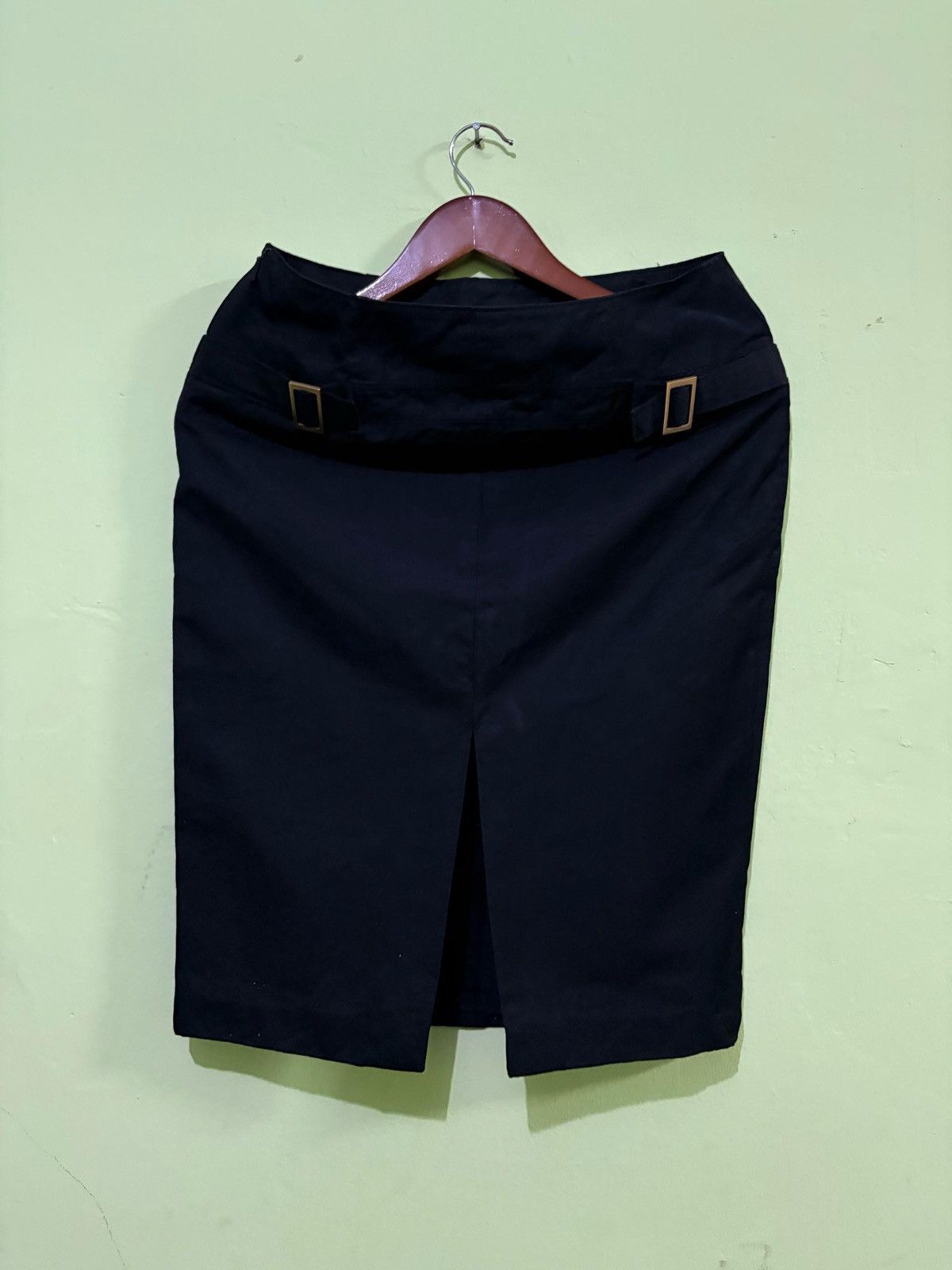 Gucci Gucci Cotton Silk Skirt Black Design Size 28" / US 6 / IT 42 - 6 Thumbnail