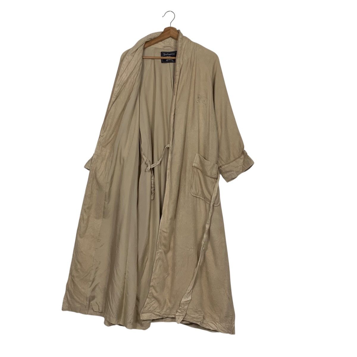 Burberry Vintage 90’s BURBERRYS Embroidery Logo Silk Robes #3561-C163 Size M / US 6-8 / IT 42-44 - 12 Thumbnail