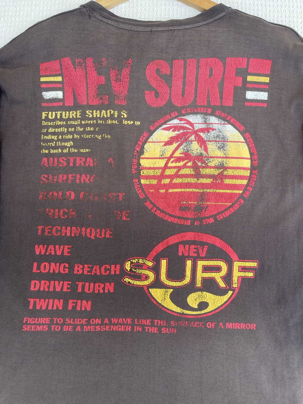 Sun Surf Last Drop🔥Vtg Nev Surf Boards THRASHED FADED Long Sleeve Size US XXL / EU 58 / 5 - 17 Thumbnail