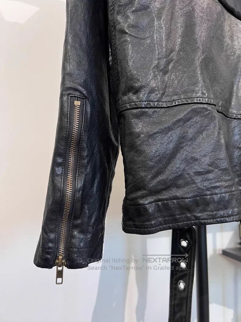 Greg Lauren Greg Lauren Cowhide Patchwork Hooded Sweatshirt Jacket Size US XL / EU 56 / 4 - 5 Thumbnail
