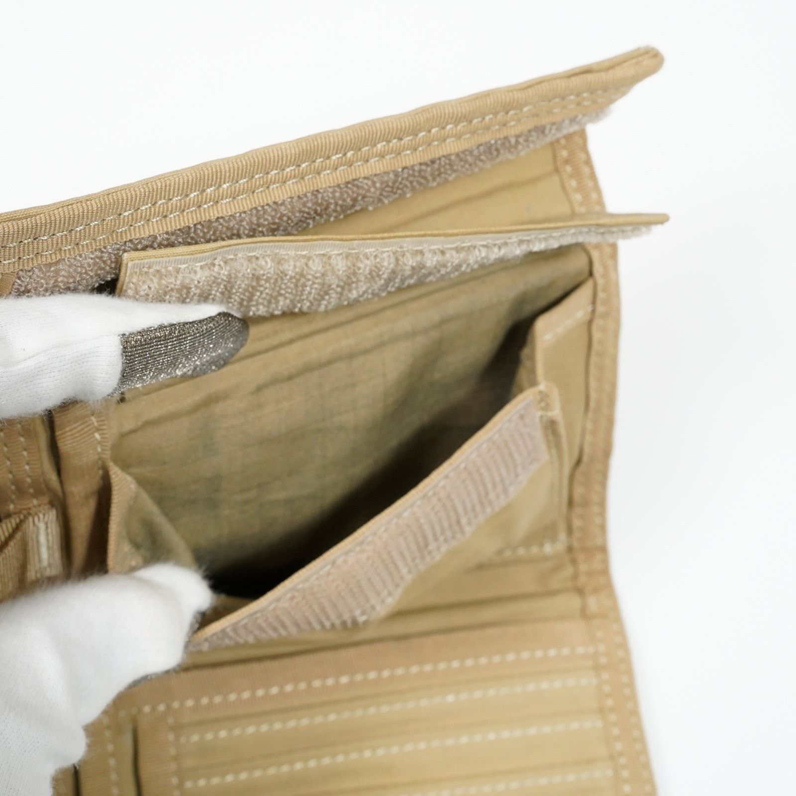 Porter Porter Yoshida Nylon Twill Wallet Beige Made in Japan Size ONE SIZE - 6 Thumbnail
