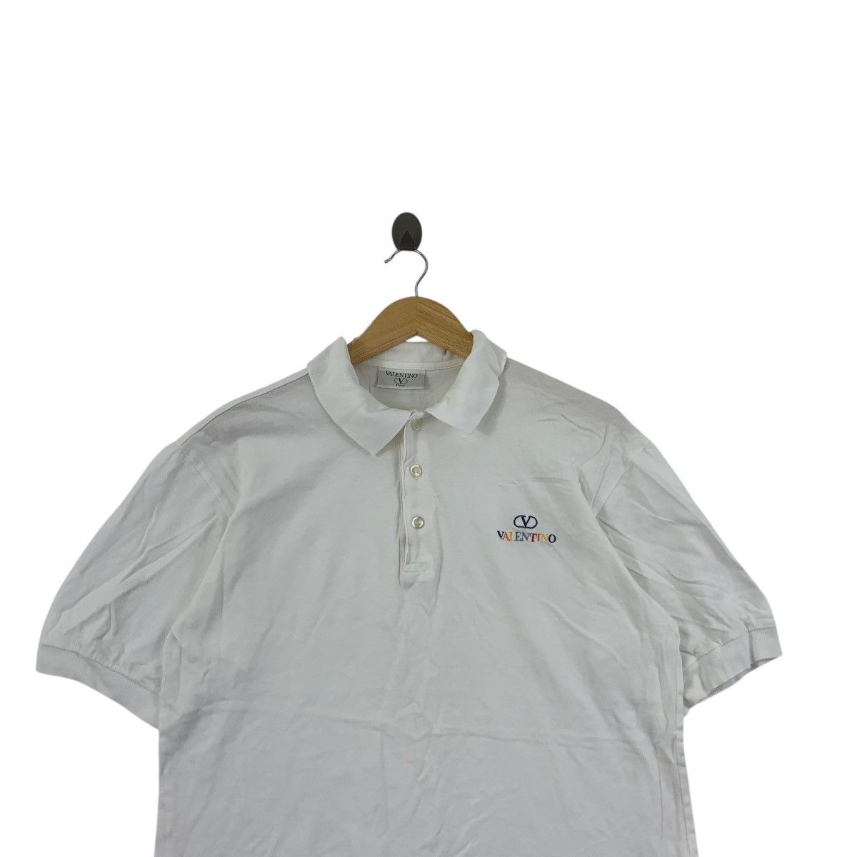 Valentino Vintage VALENTINO ITALY STUDIO Collection Polo Tee Shirt Size US M / EU 48-50 / 2 - 2 Thumbnail