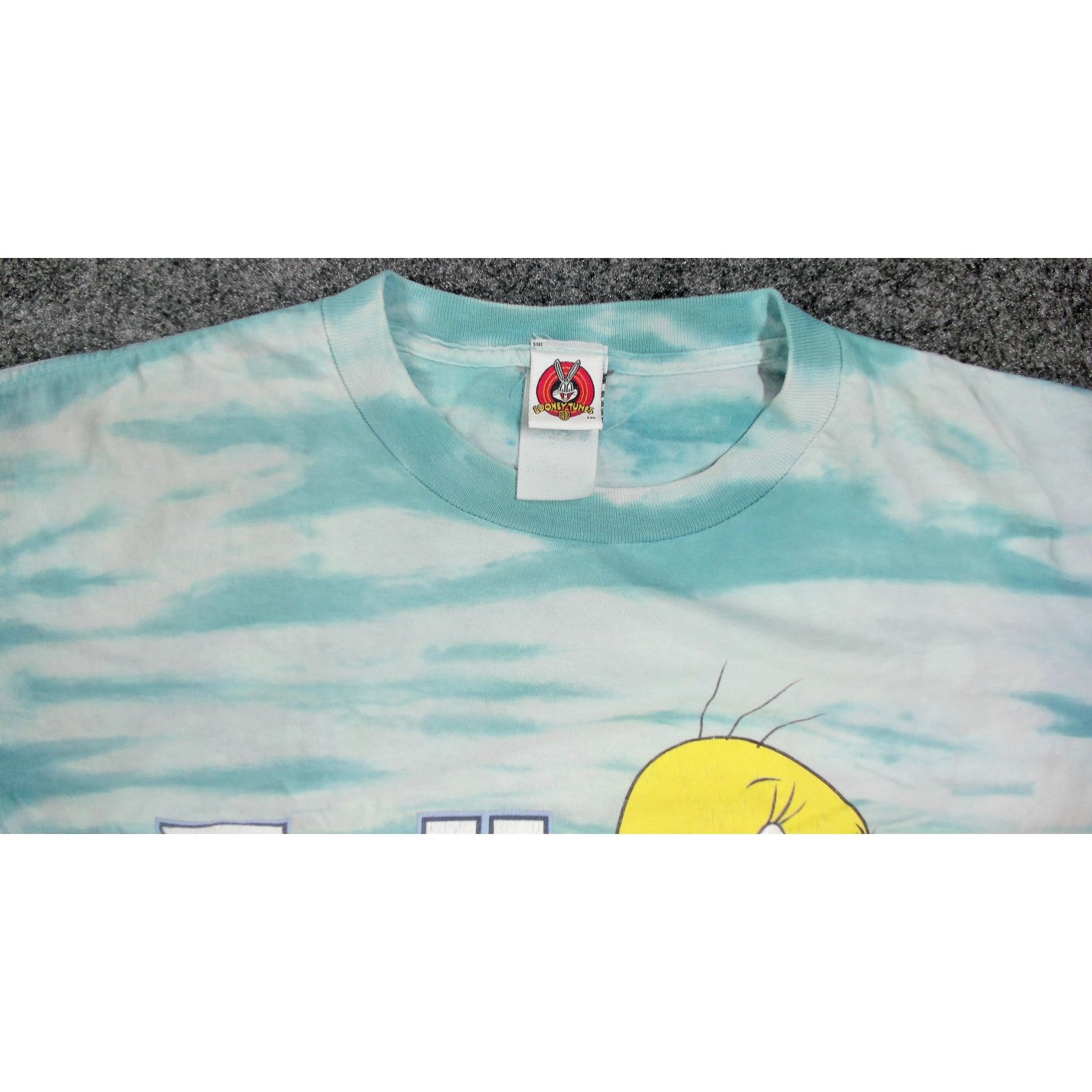 Warner Bros VTG 2001 Tweety Bird "Talk To The Hand" Tie Dye Tee Boxy XXL Size US XXL / EU 58 / 5 - 9 Thumbnail