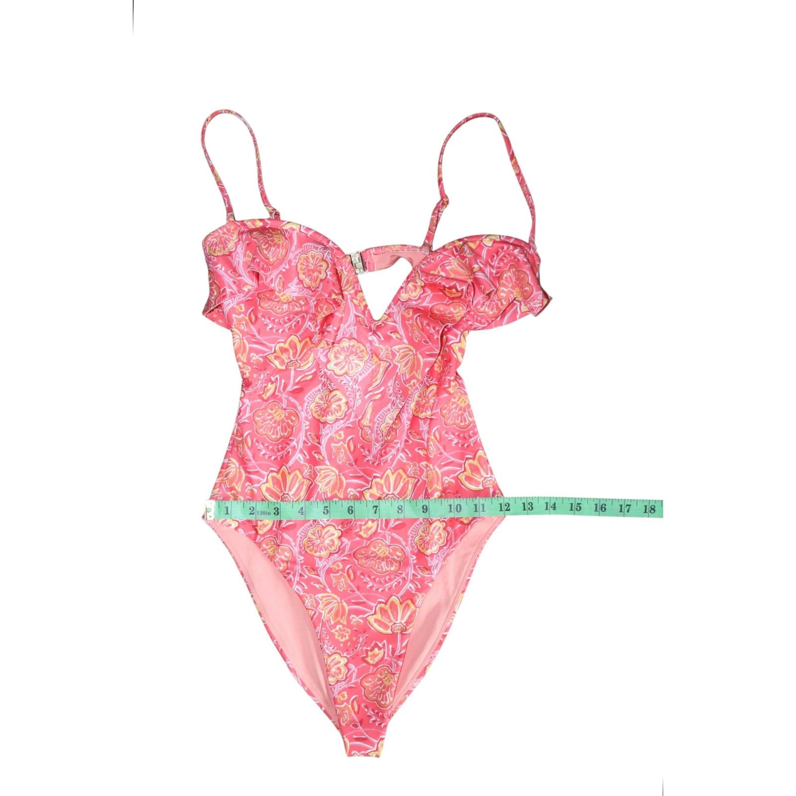 Ramy Brook Ramy Brook Sorrento Ruffled Printed Swimsuit Size XS Size XS / US 0-2 / IT 36-38 - 6 Thumbnail