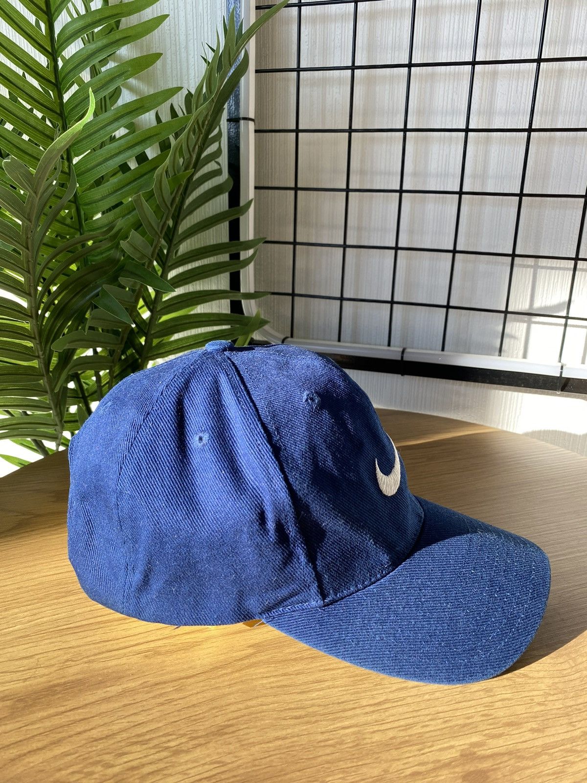 Nike × Vintage Nike Vintage 90’s Hat Navy Blue Logo Cap Rare Unisex OS Men Size ONE SIZE - 3 Thumbnail