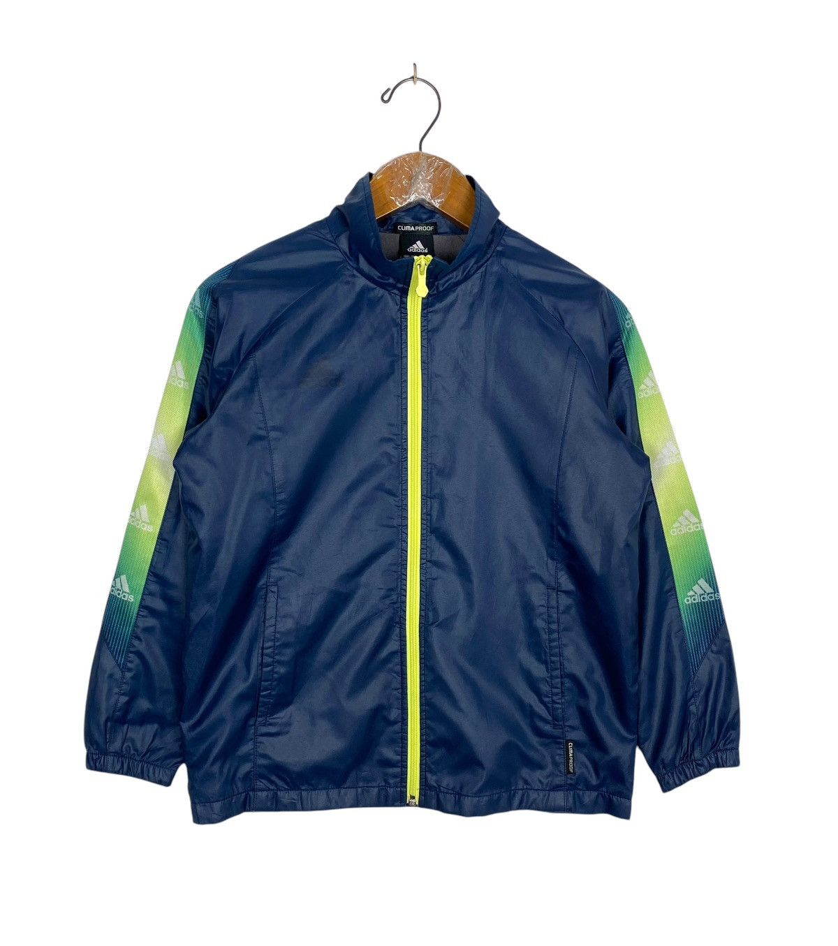 Adidas Rare‼️ Adidas Side Tape Logo Light Jacket for Boys Size US XXS / EU 40 - 1 Thumbnail