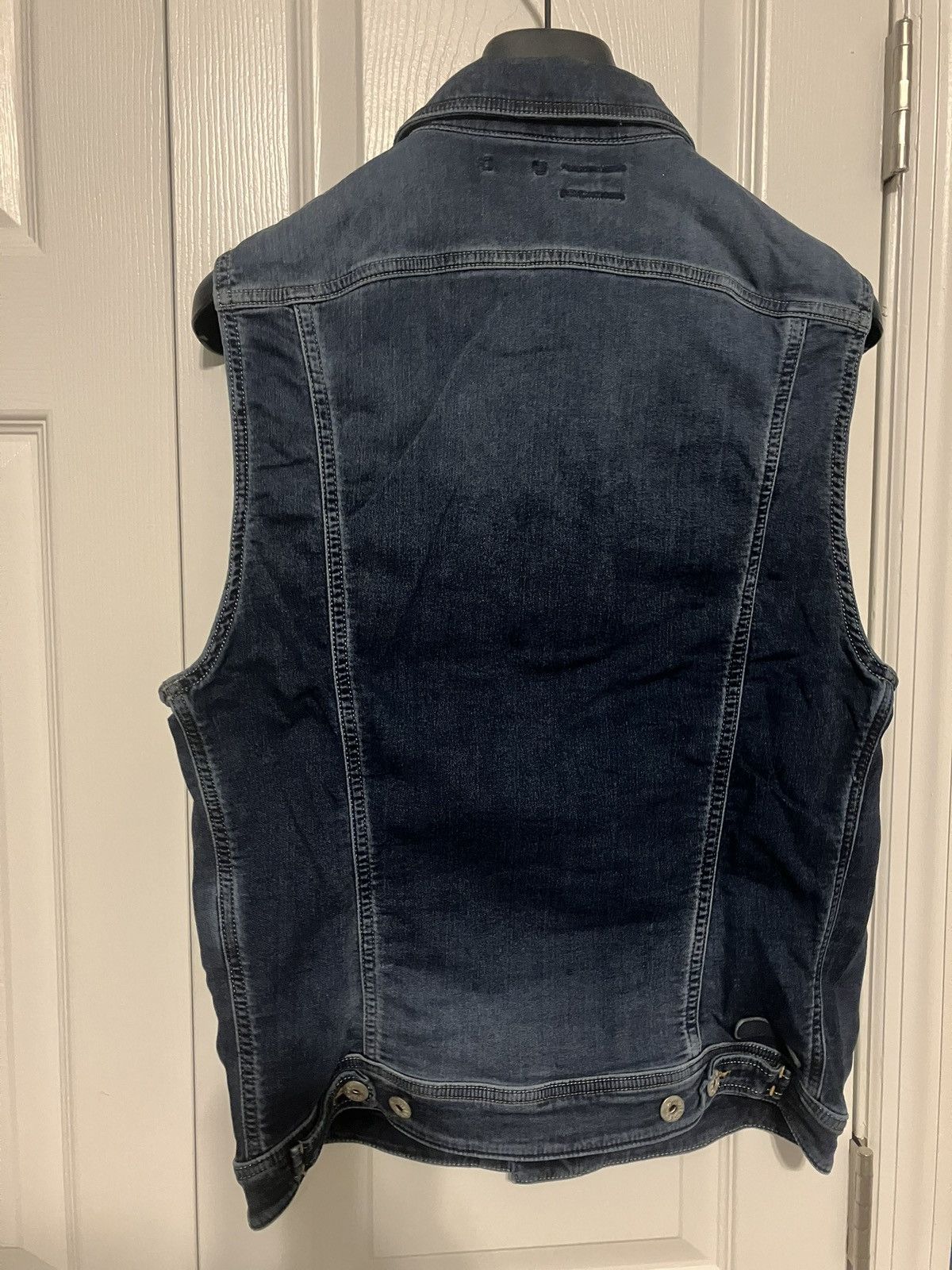 Diesel Diesel Shar Joggjeans Denim Vest - Size L Size US L / EU 52-54 / 3 - 2 Thumbnail