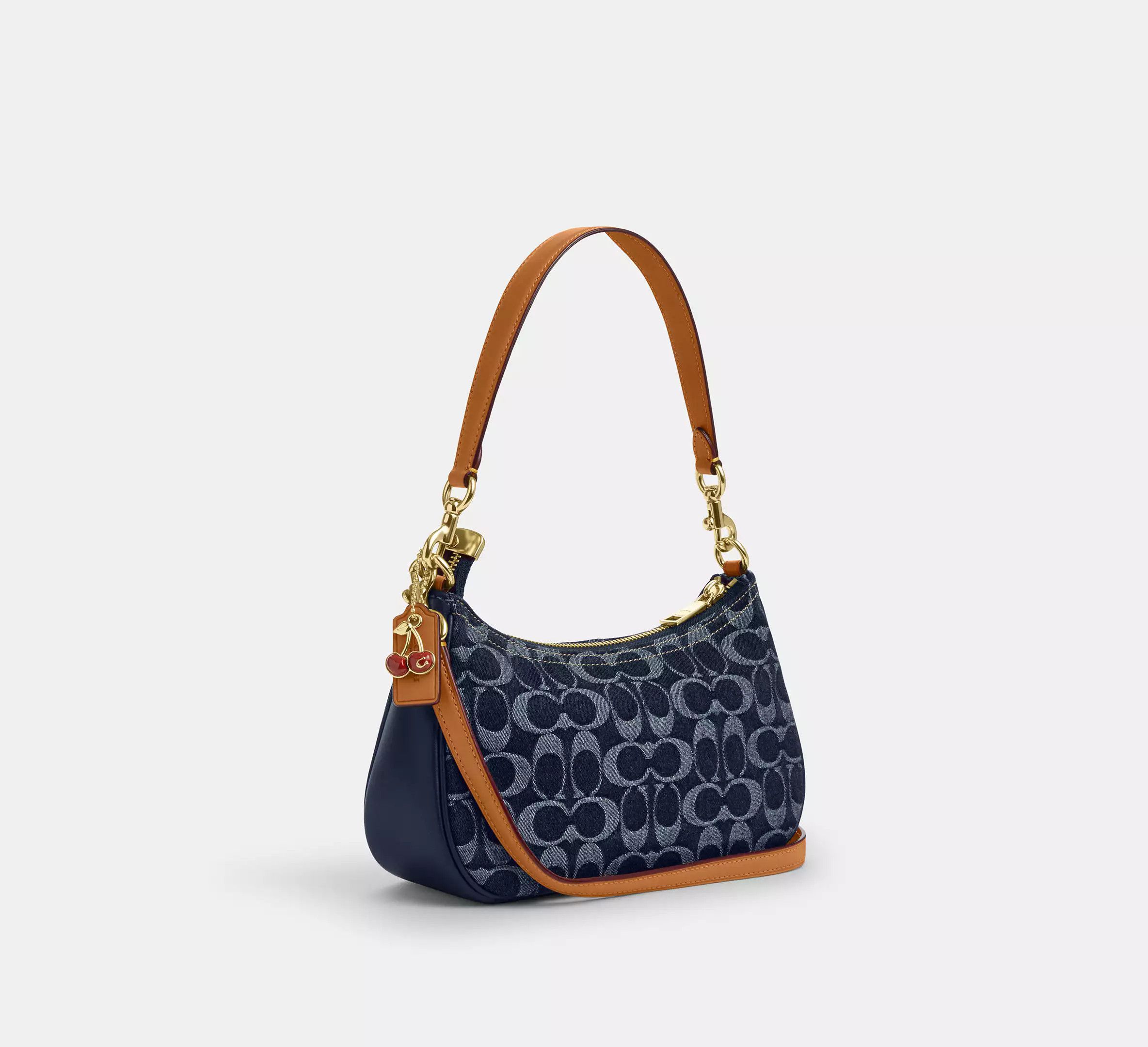 Coach NWT Coach Teri Shoulder Bag In Signature Denim CAF82 Size ONE SIZE - 12 Thumbnail