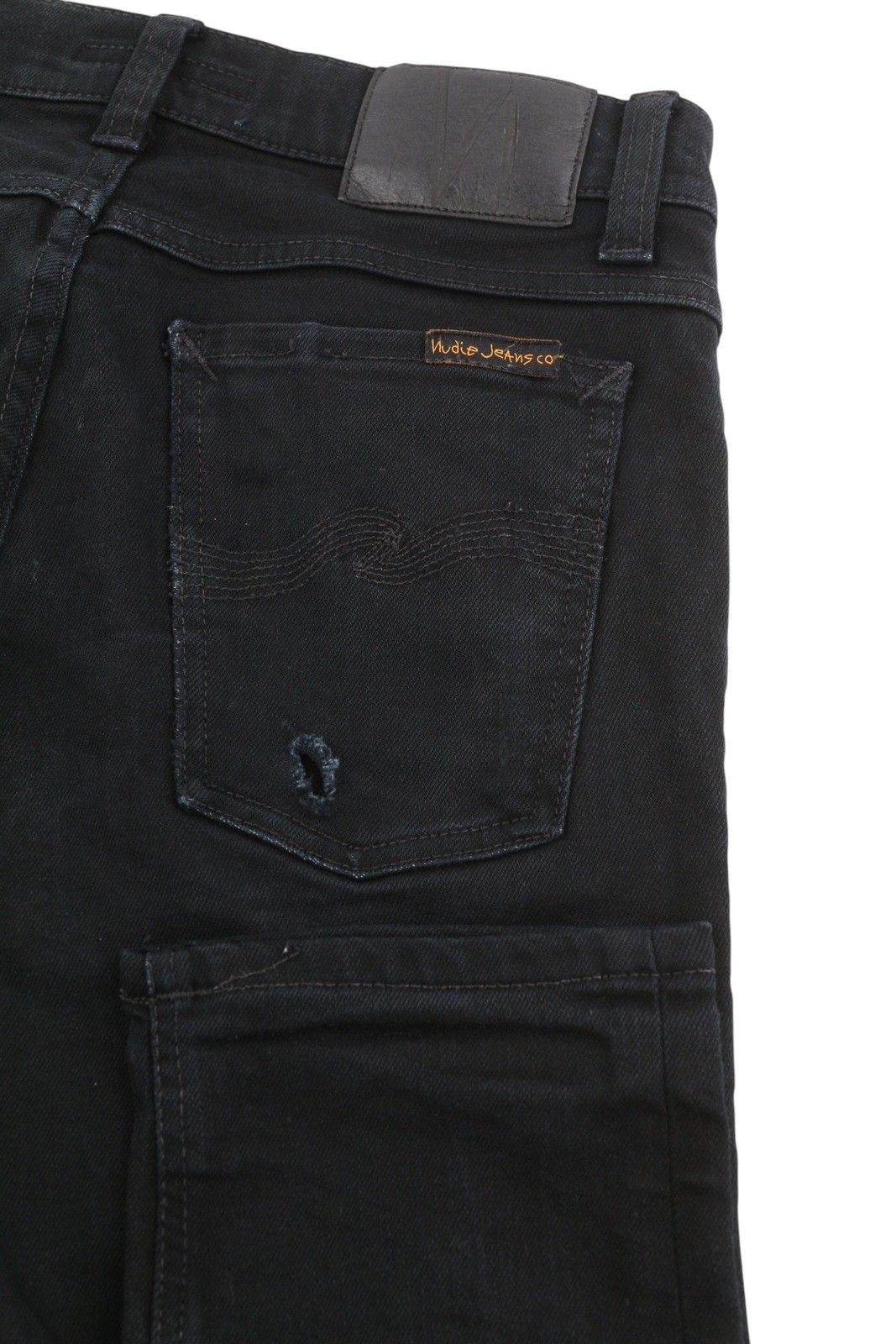 Nudie Jeans TILTED TOR W30/L32 Ever Black Organic Skinny Jeans 86719 Size US 30 / EU 46 - 5 Thumbnail