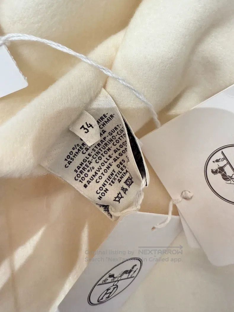 Hermes Hermes white cashmere sweater Size XXS / US 00 / IT 34 - 4 Thumbnail