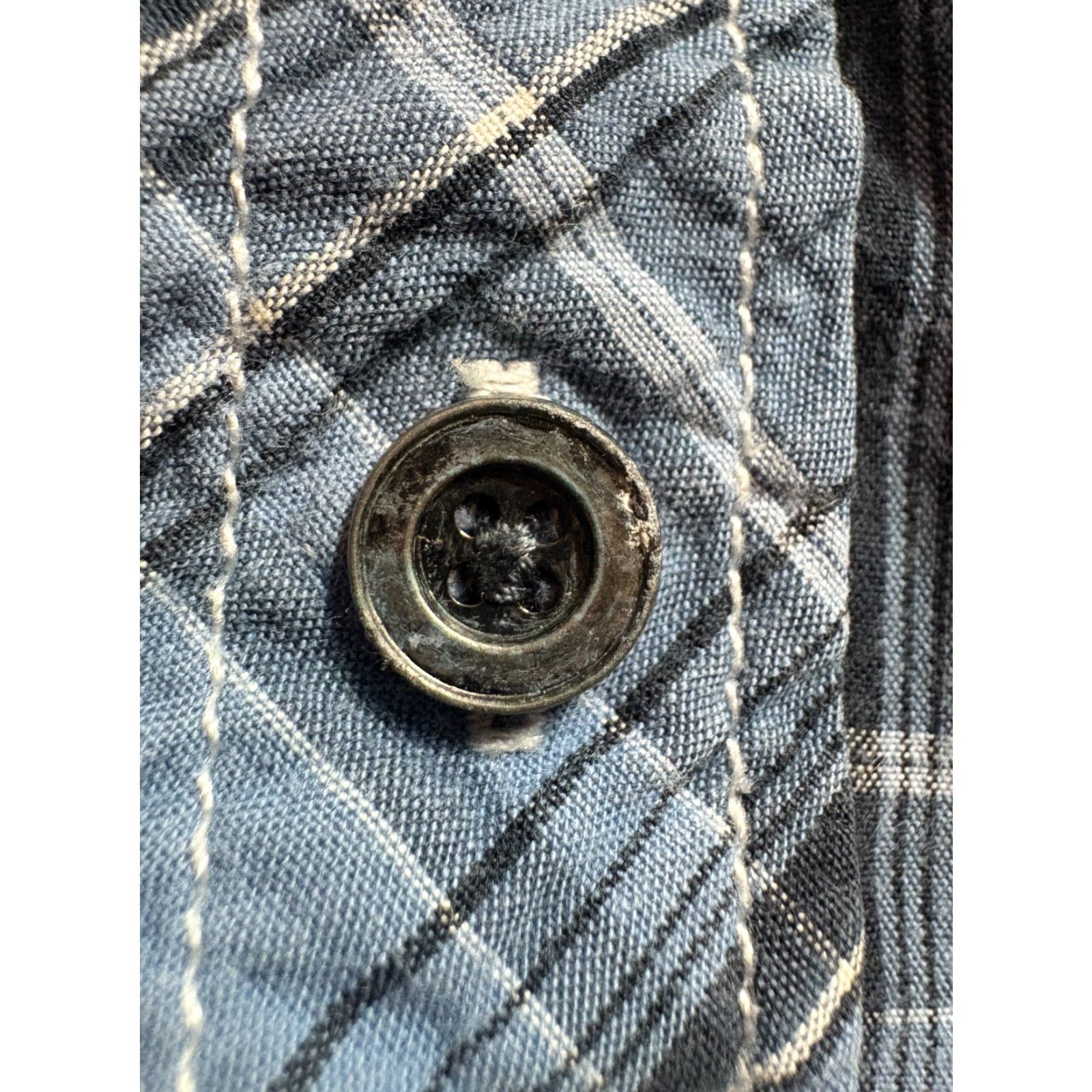 Vintage VINTAGE Modern Culture Button Up Shirt Mens M Plaid Blue Long Sleeve Western Cotton Size US M / EU 48-50 / 2 - 5 Thumbnail